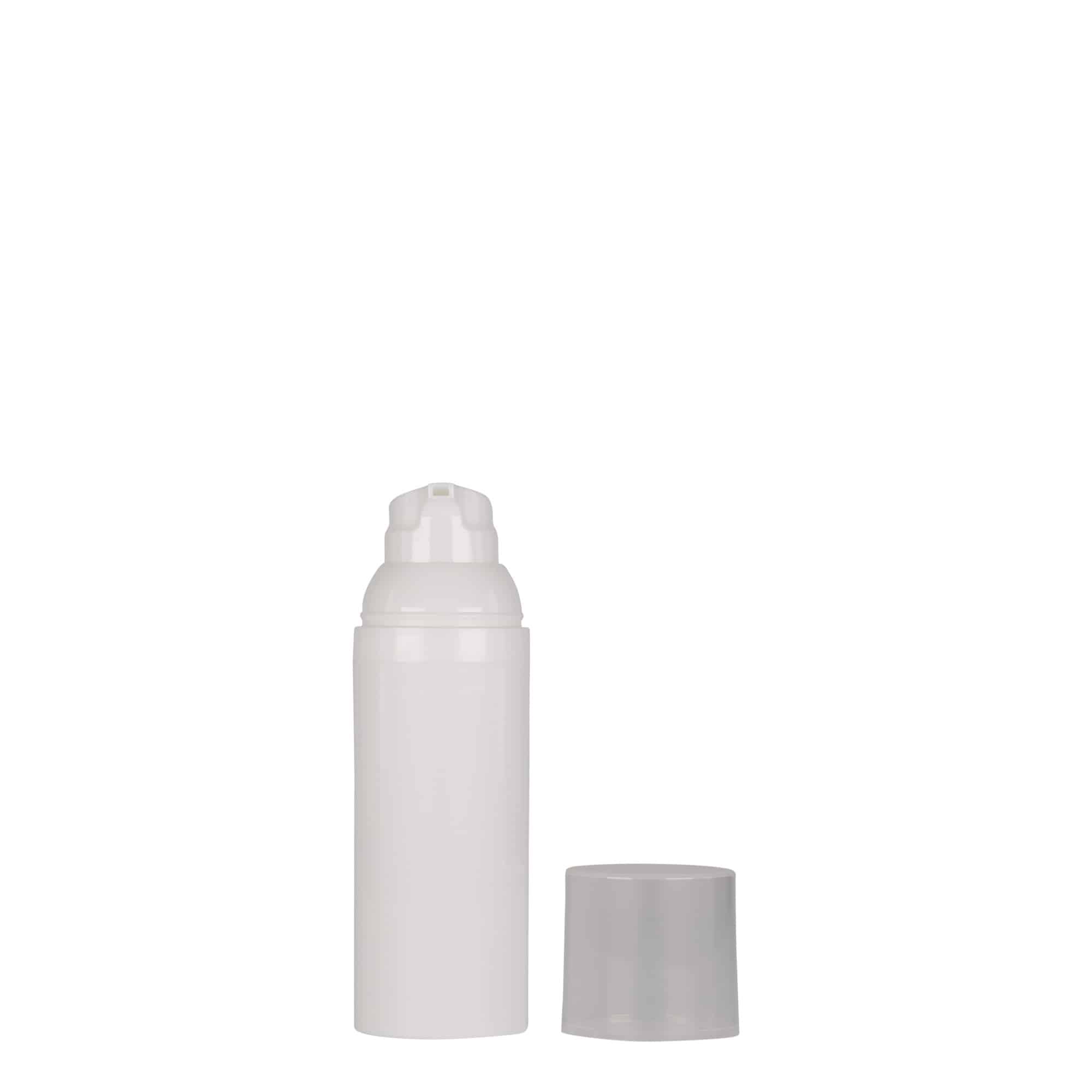 Flacon airless 50 ml 'Mezzo', plastique PP, blanc