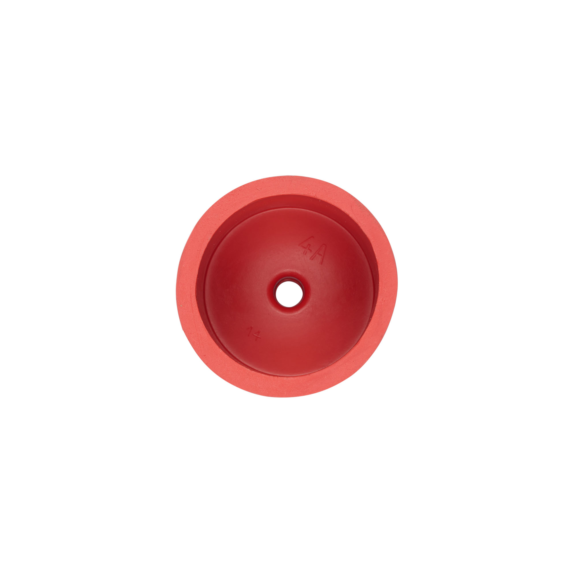Chapeau de fermentation type 4a, caoutchouc, rouge