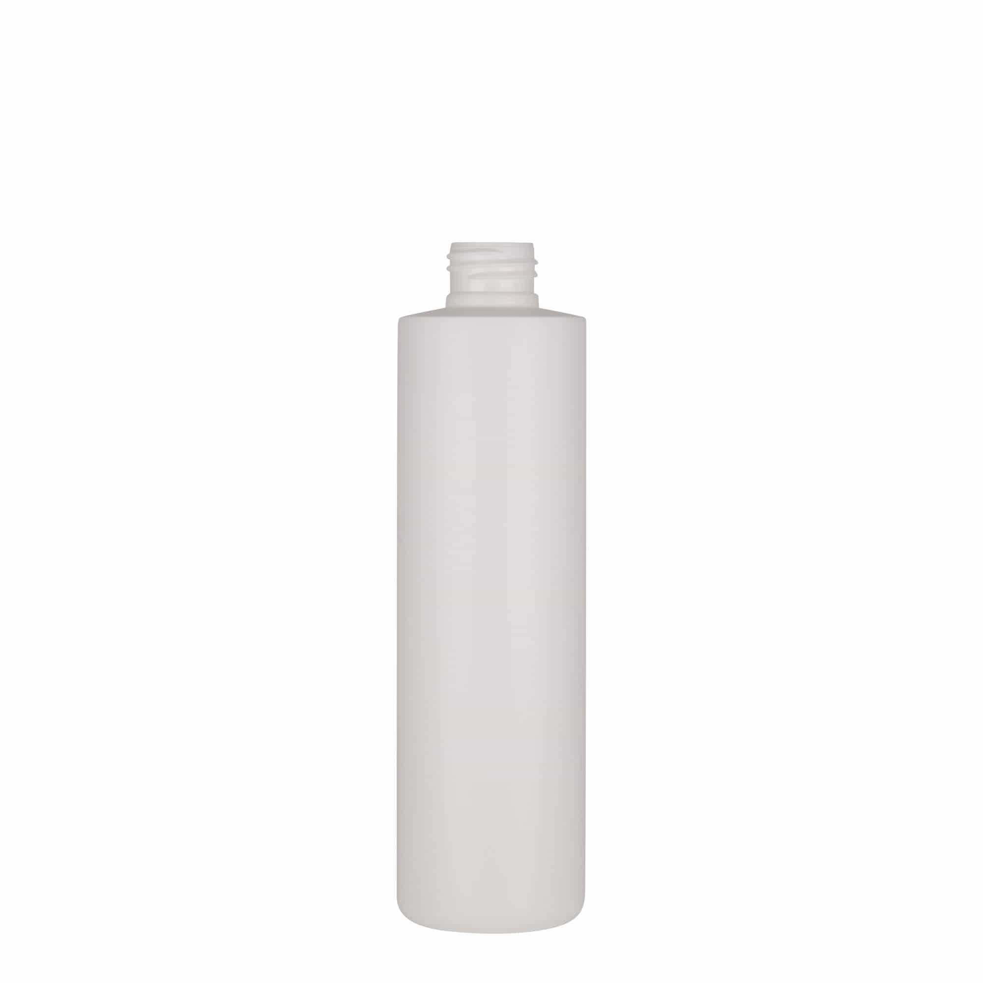 Bouteille en plastique 250 ml 'Pipe', Green PEHD, blanche, col : GPI 24/410