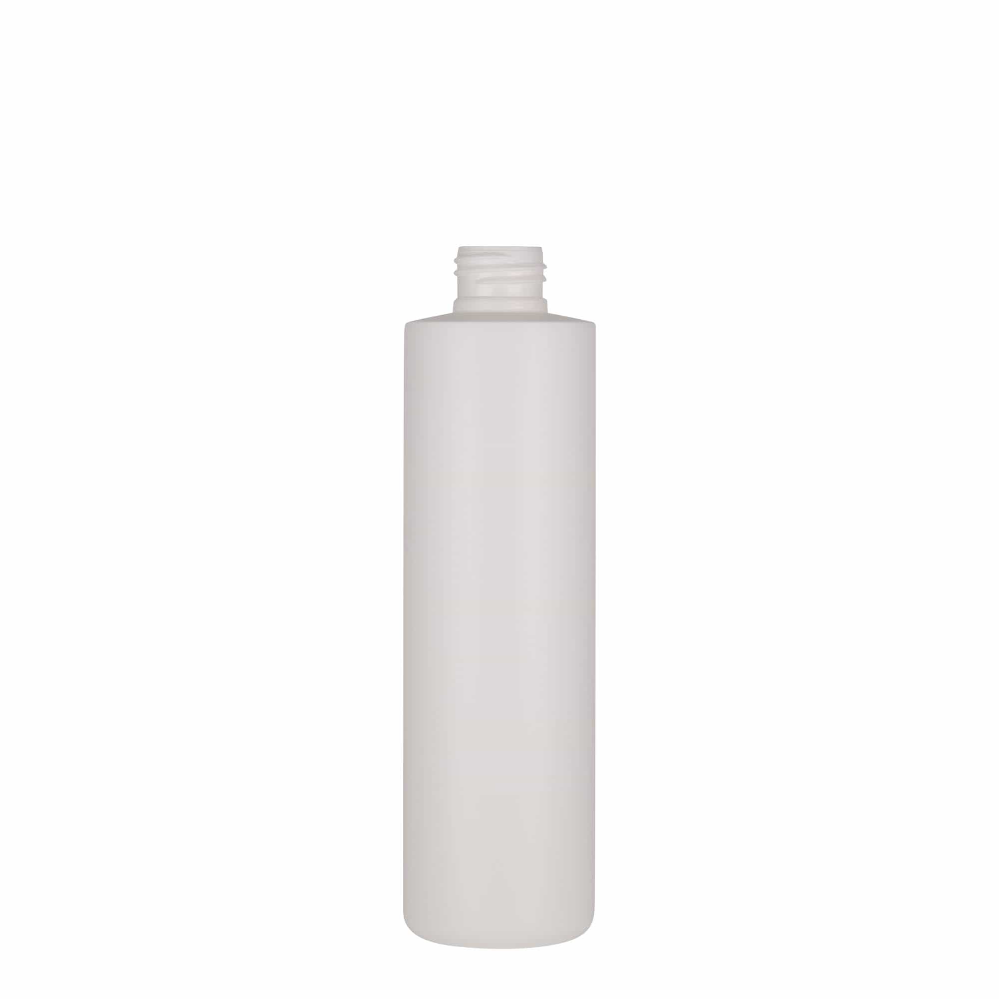 Flacon en plastique 250 ml 'Pipe', PEHD vert, blanc, ouverture : 24/410