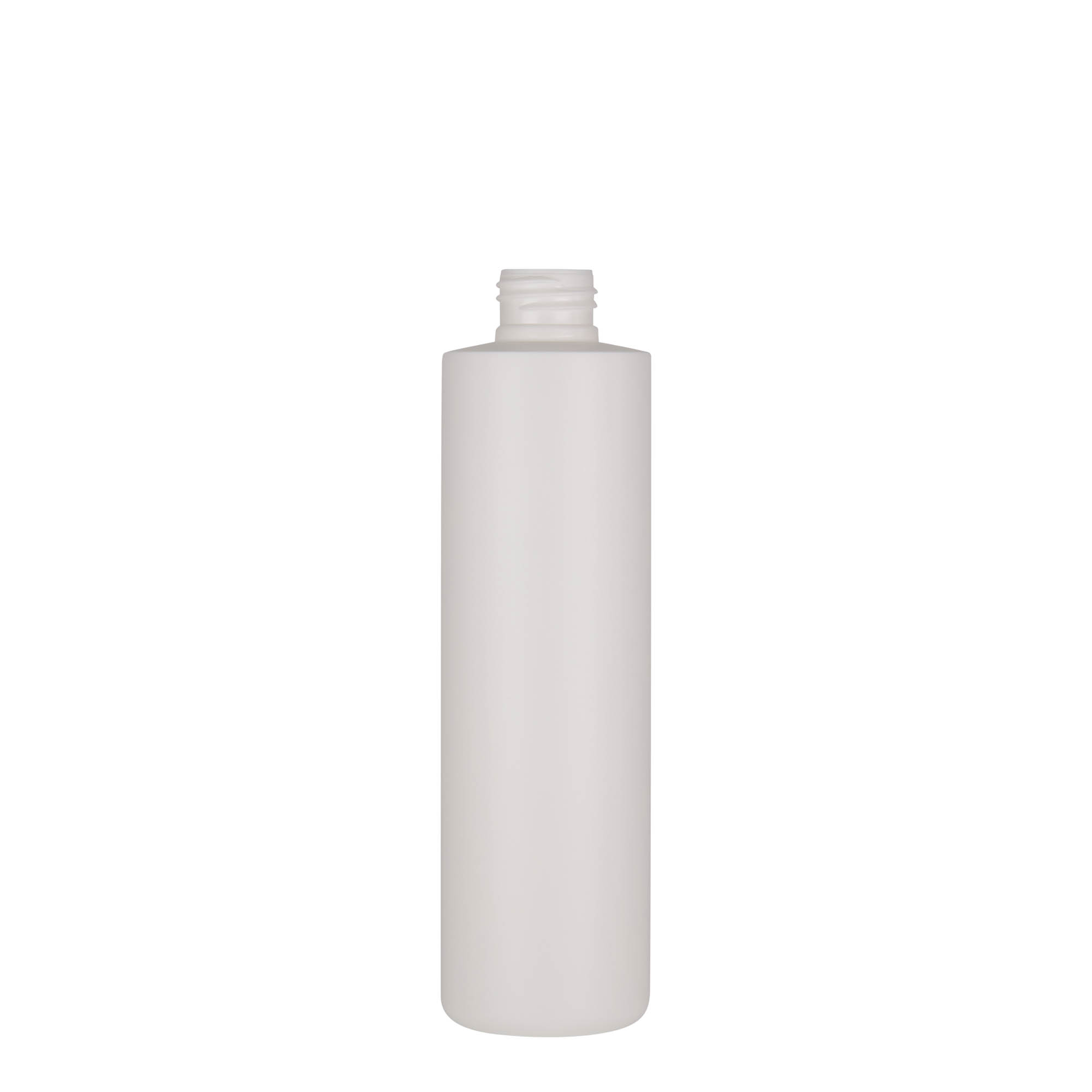 Flacon en plastique 250 ml 'Pipe', PEHD vert, blanc, ouverture : 24/410
