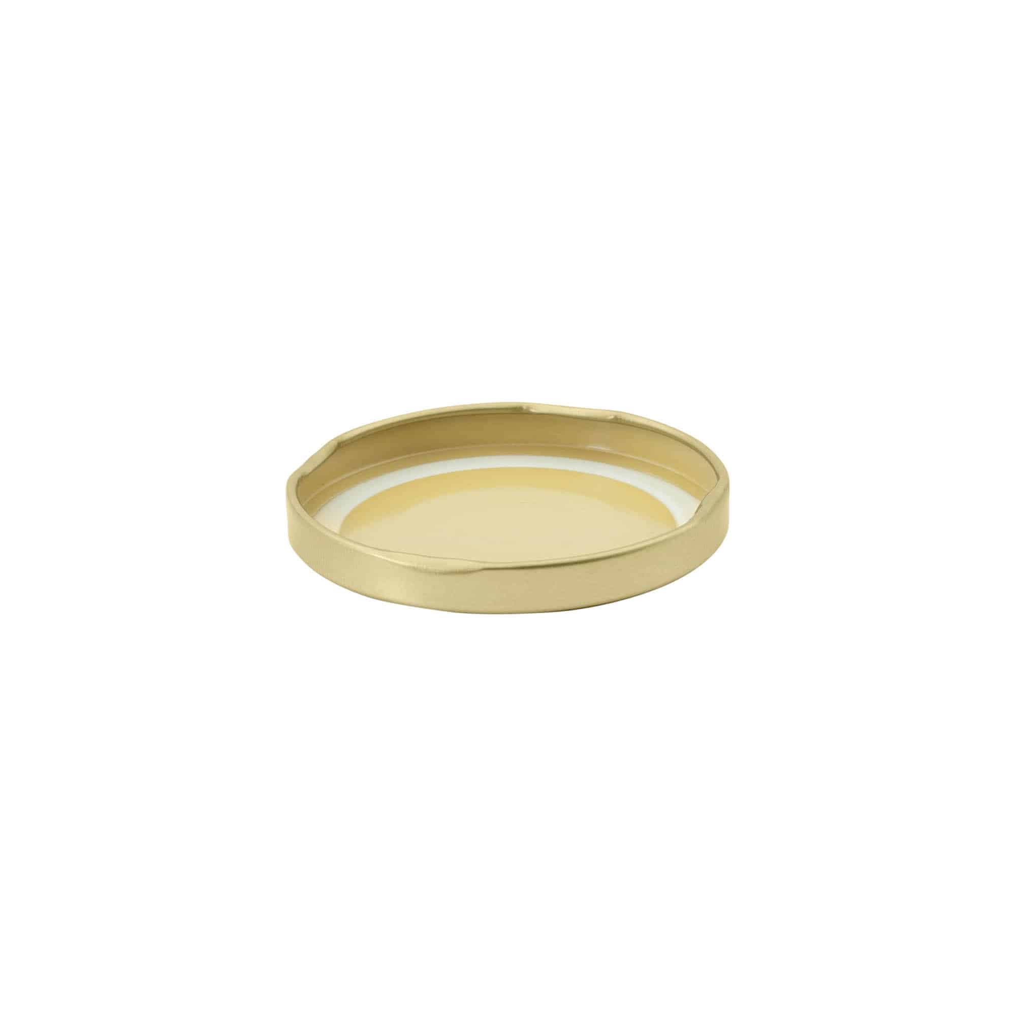 Couvercle Twist-Off, fer blanc, doré, pour bouchage: TO 66