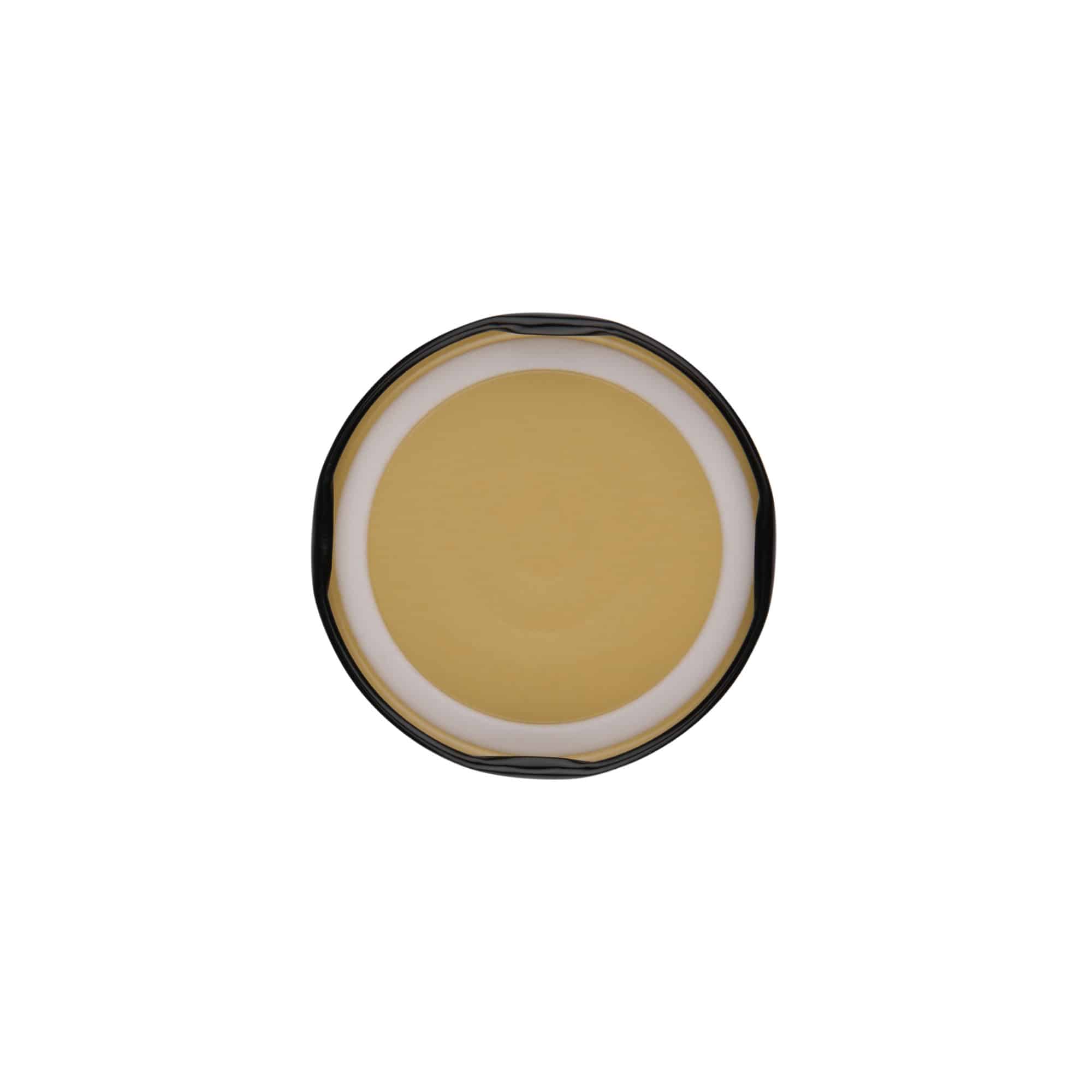 Couvercle Twist-Off, fer blanc, noir, pour bouchage: TO 63
