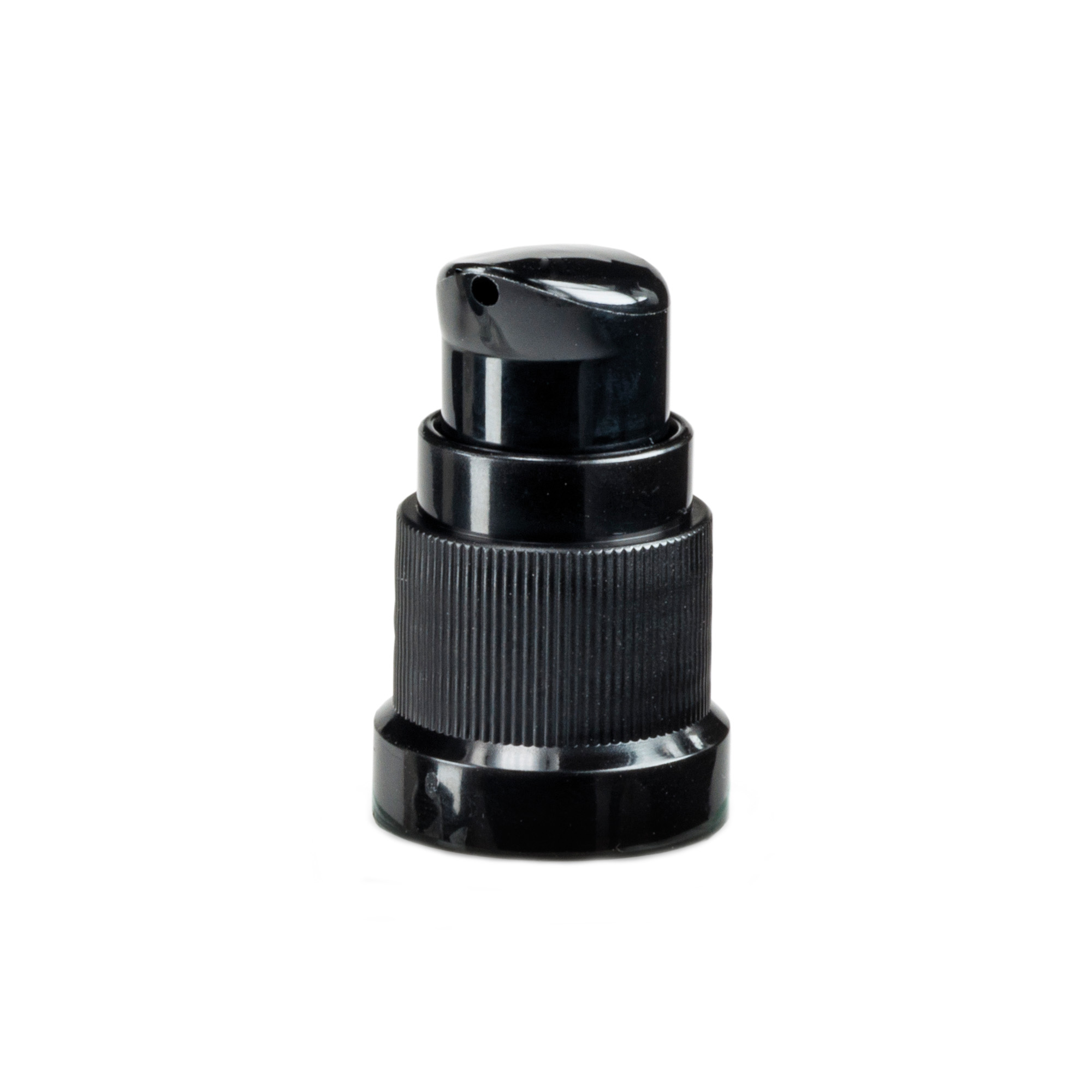 Bouchon à vis avec pompe lotion, plastique PP, noir, pour ouverture : DIN 18 Bouchon à vis avec pompe lotion, plastique PP, noir, pour ouverture : DIN 18