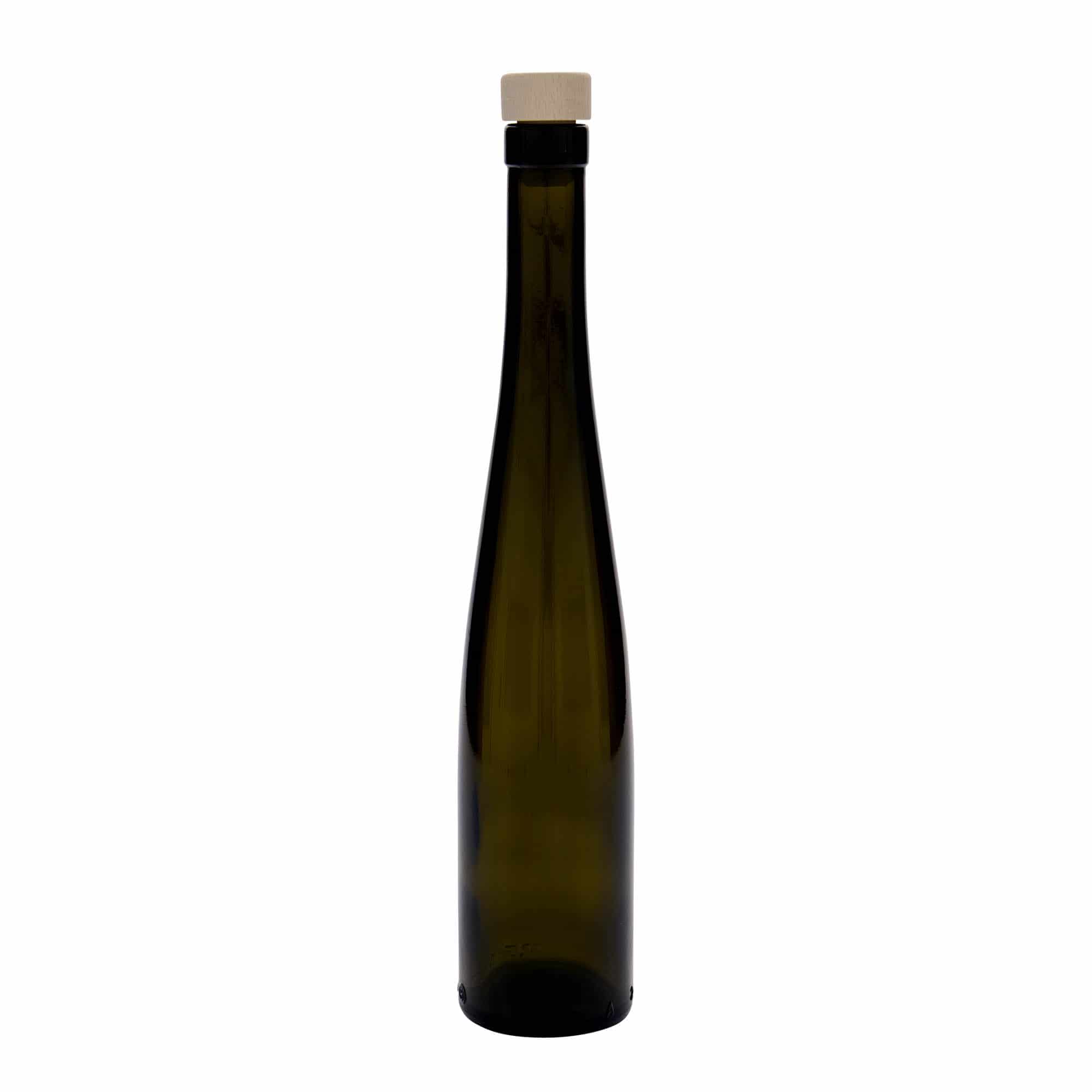 Bouteille en verre 375 ml 'Weinschlegel', vert antique, ouverture : bouchon en liège