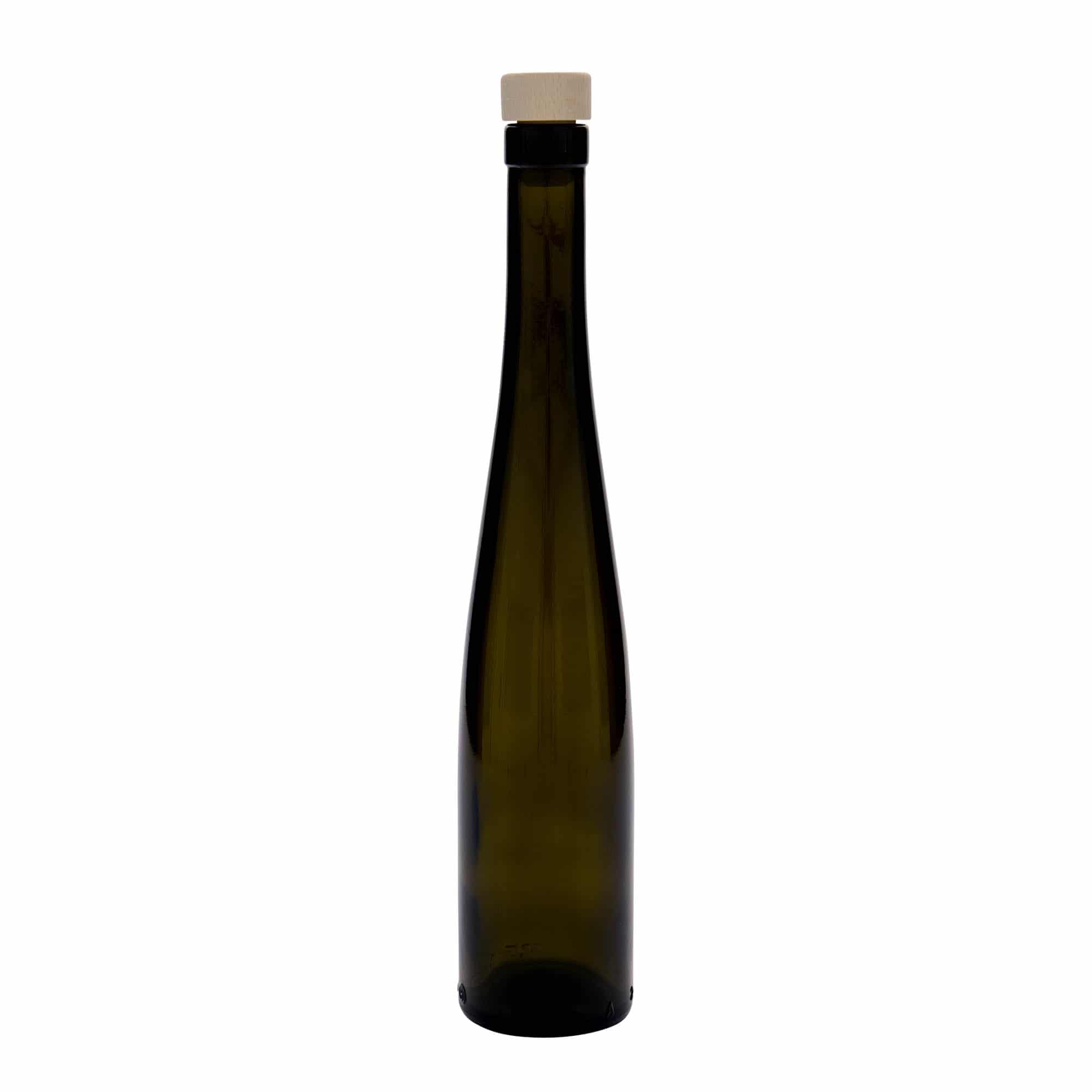 Bouteille en verre 375 ml 'Weinschlegel', vert antique, ouverture : bouchon en liège