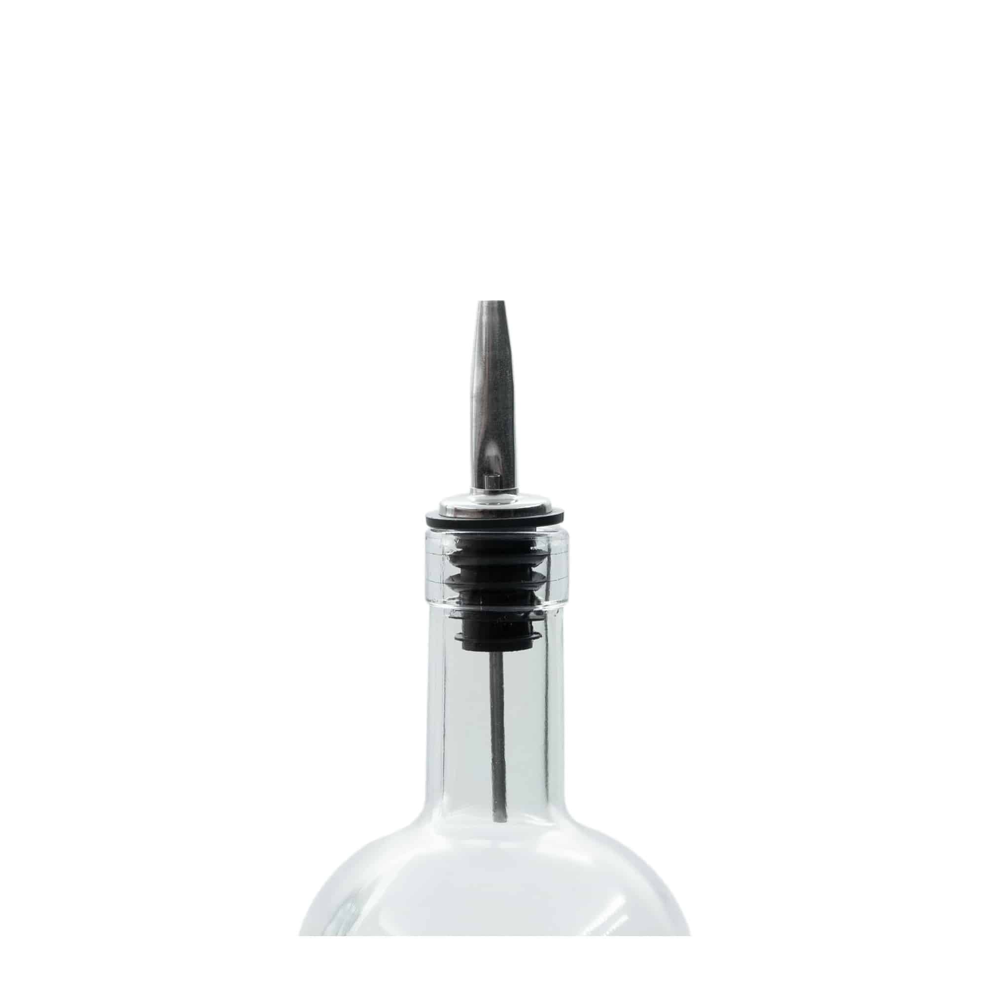 Bec verseur Inox avec tube d'air, acier inoxydable, argent-noir