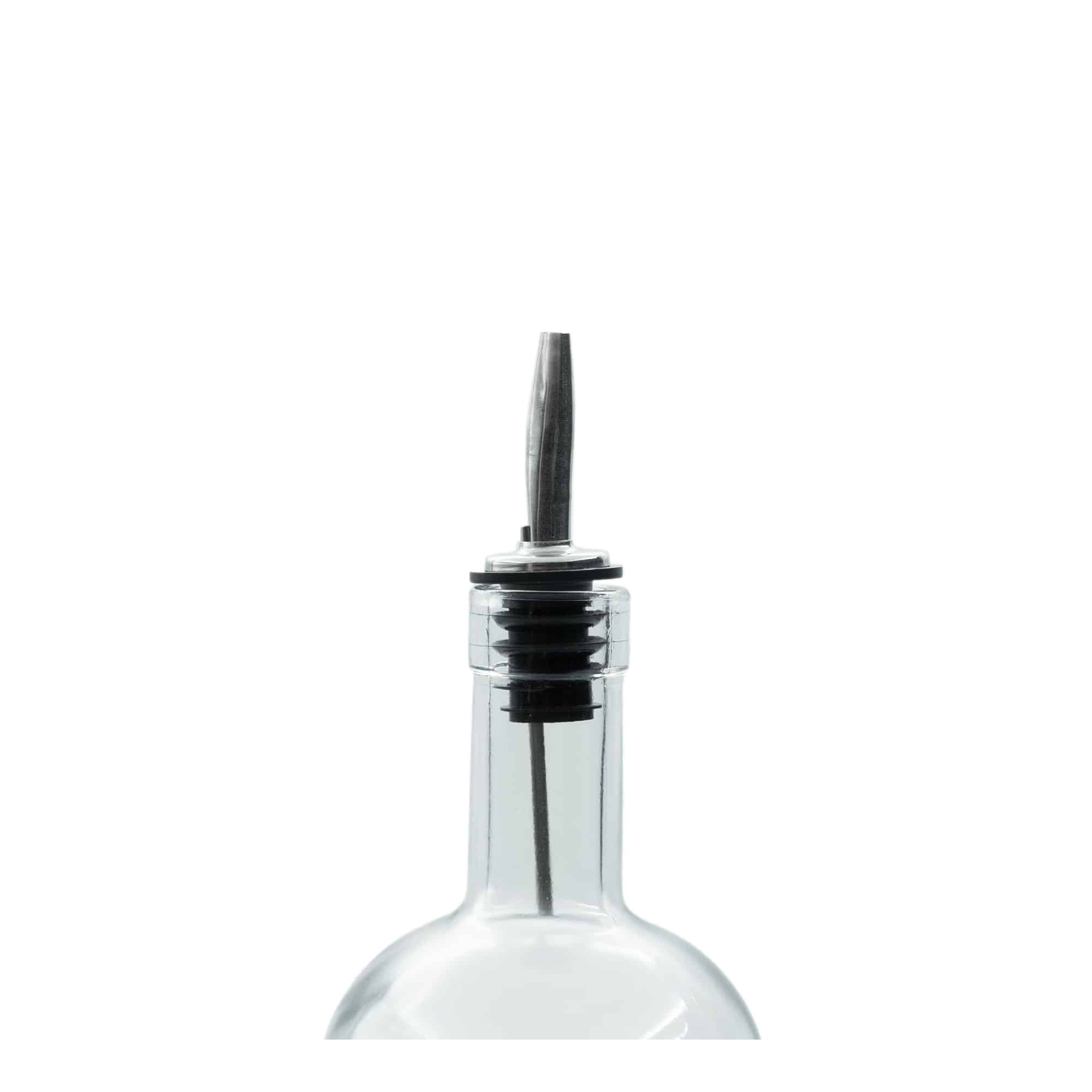 Bec verseur Inox avec tube d« air, acier inoxydable, argent-noir