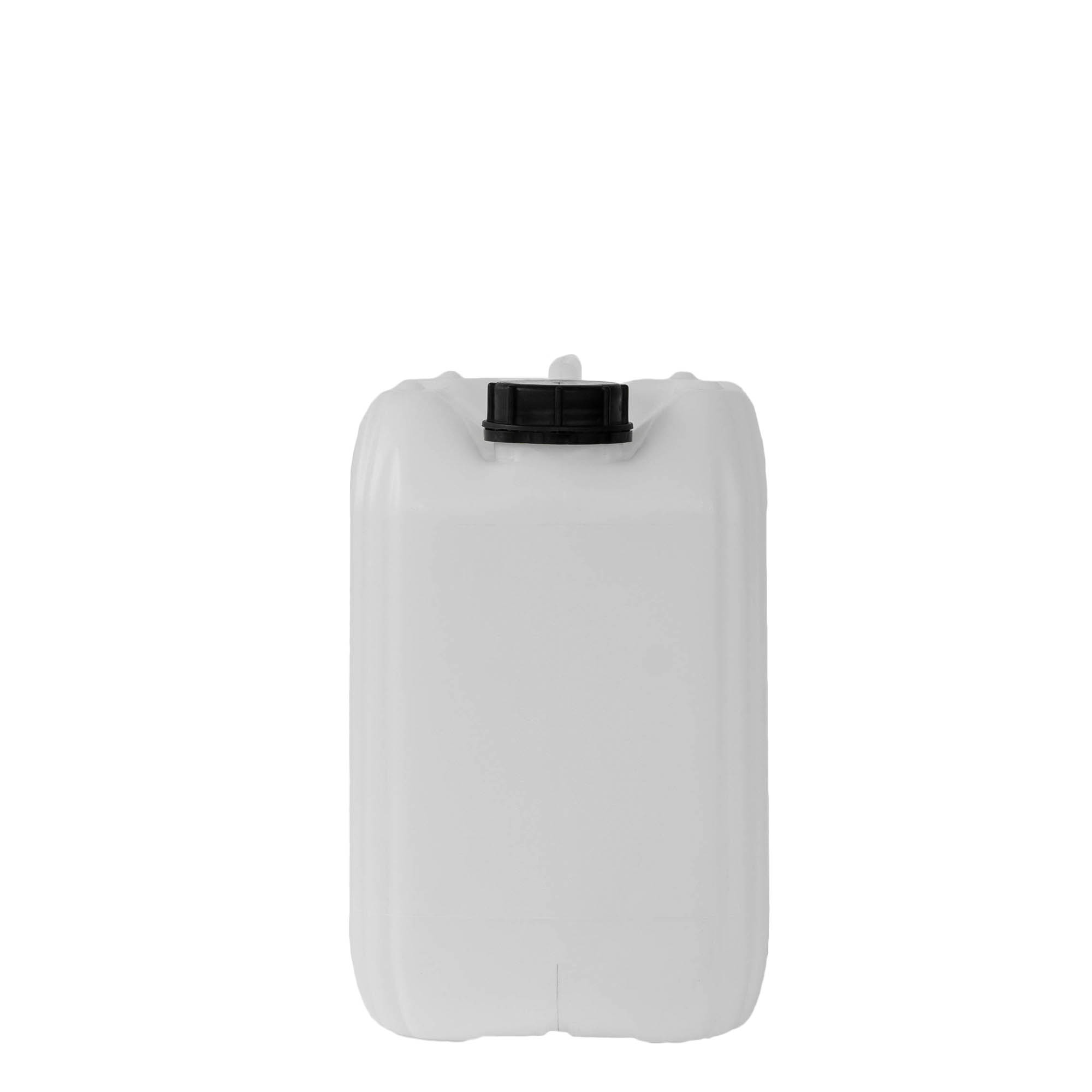 Bidon de 10 l, rectangulaire, plastique HDPE, naturel, ouverture : ND 55