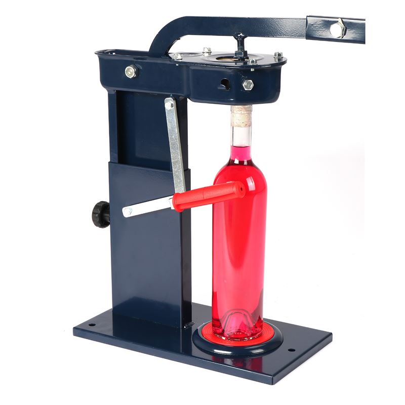 Bouchon en liège, métal, bleu foncé