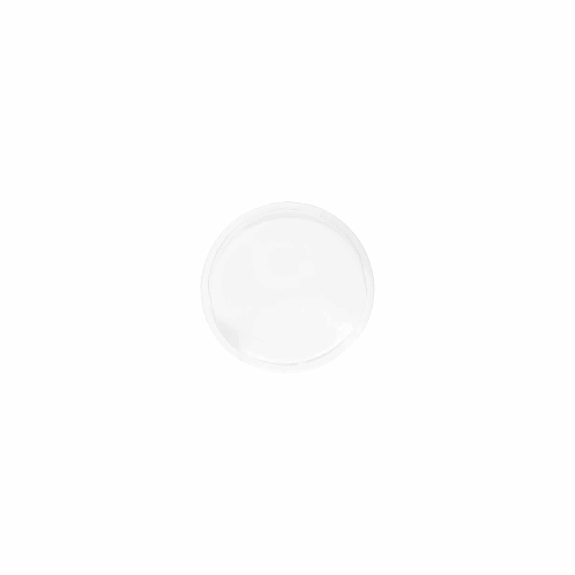 Bouchon à vis Disc Top, plastique PP, blanc, pour ouverture : 24/410