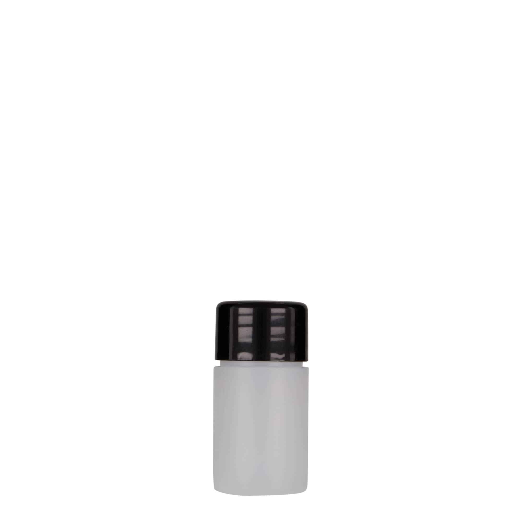 Flacon en plastique de 15 ml 'Tuffy', HDPE, naturel, col : 24/410