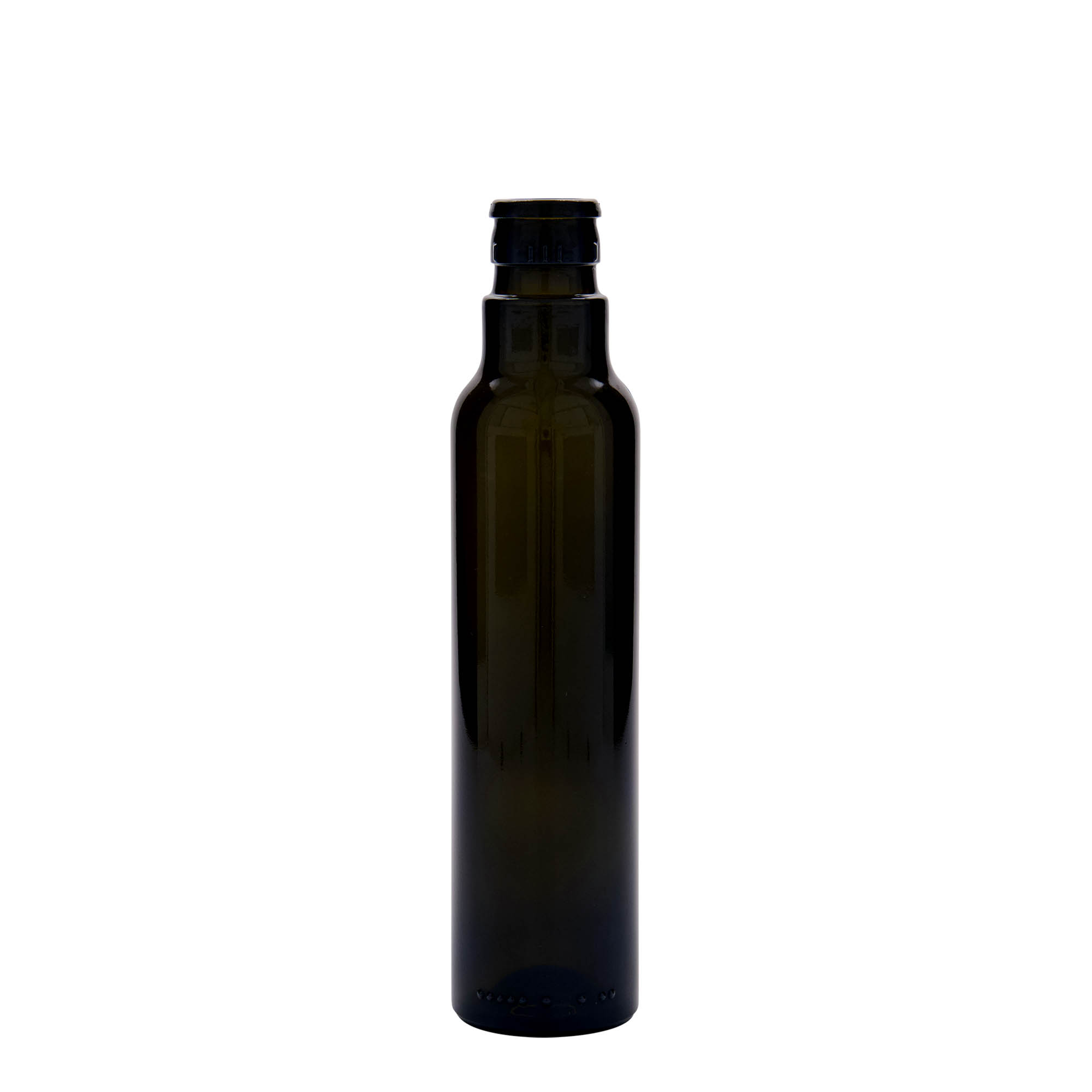 Flacon à vinaigre/huile 250 ml « Willy New », verre, vert antique, ouverture : DOP