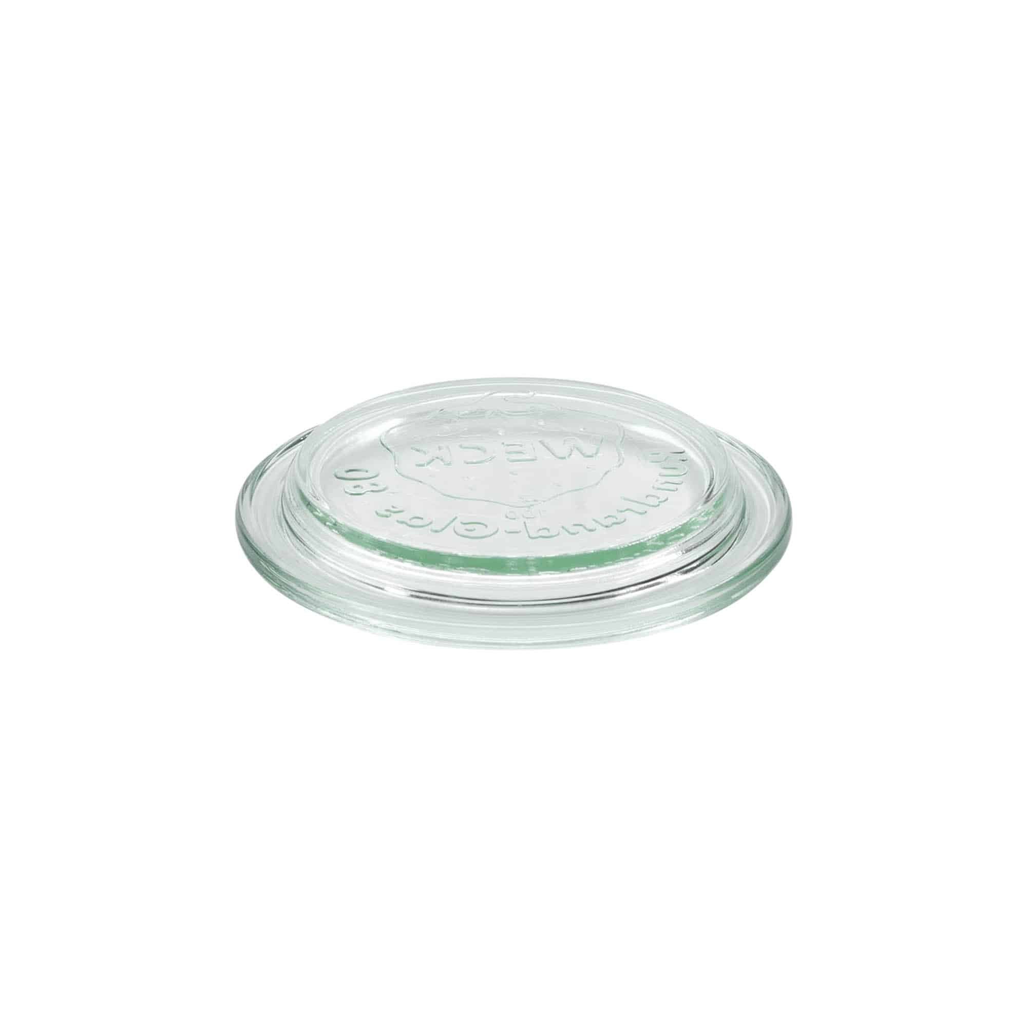 Couvercle en verre WECK à bord rond, pour ouverture : RR80