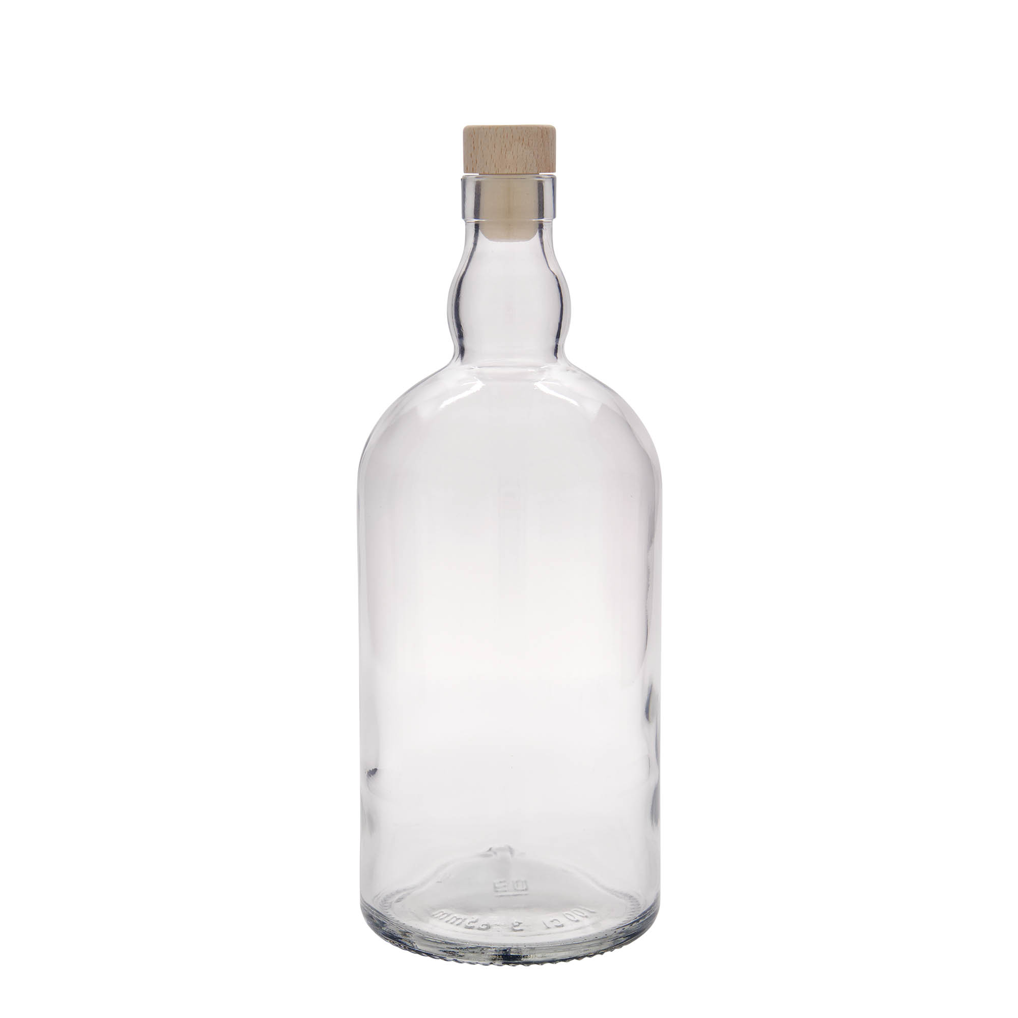 Bouteille en verre 1000 ml 'Aberdeen', ouverture : bouchon en liège Bouteille en verre 1000 ml 'Aberdeen', ouverture : bouchon en liège