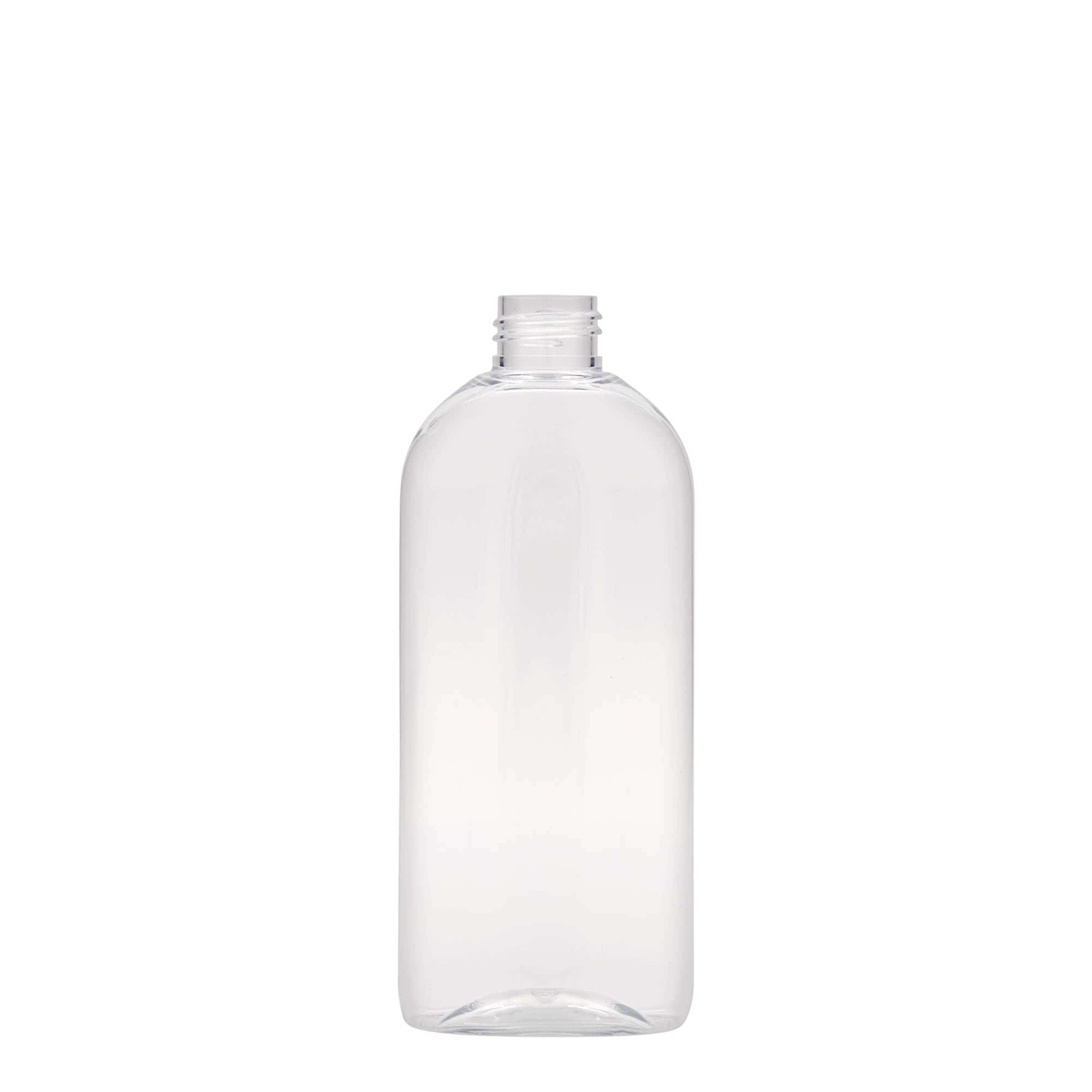 Bouteille PET 250 ml « Iris », ovale, plastique, ouverture : 24/410