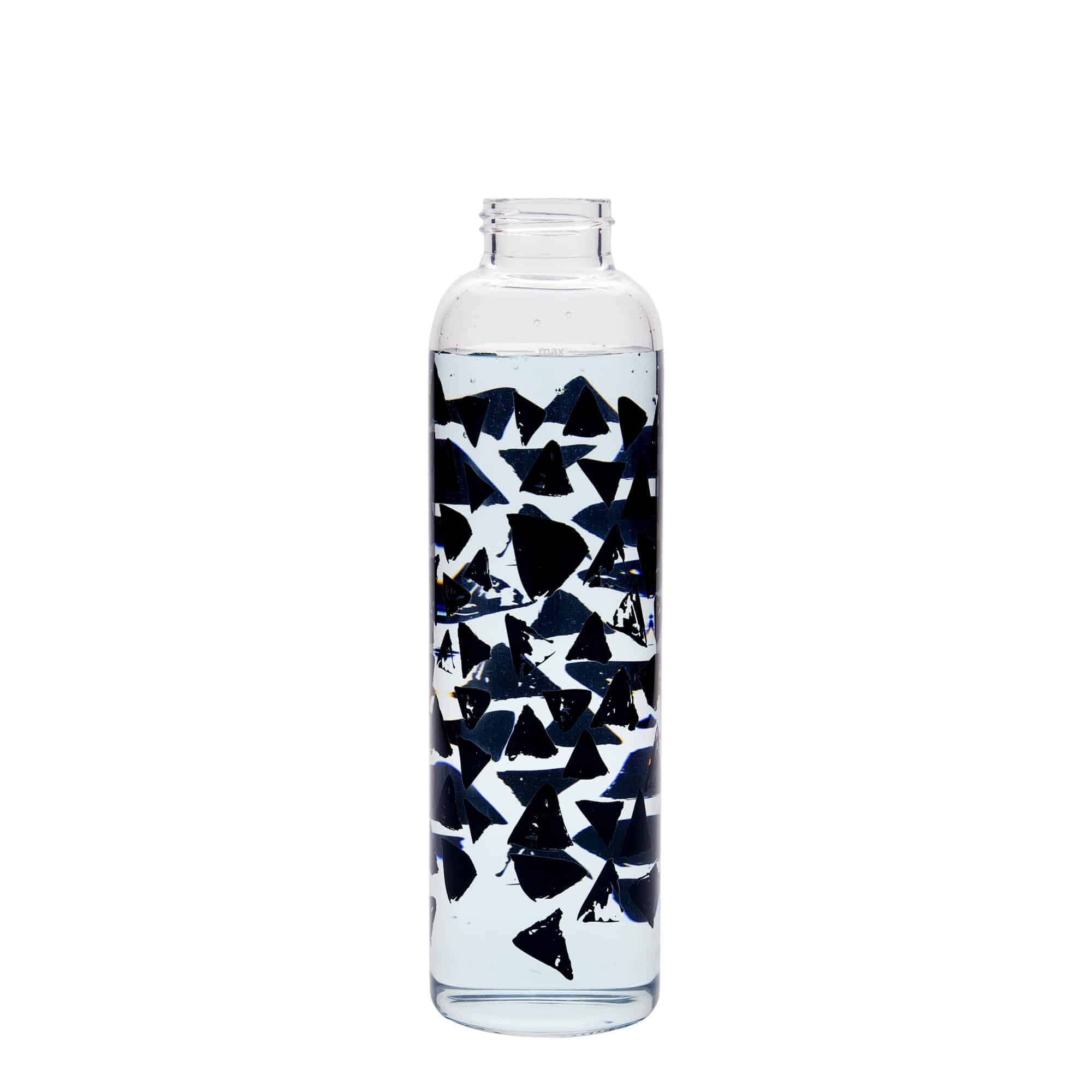 Bouteille d'eau  500 ml « Perseus - Triangles Noirs », ouverture : bouchon à vis