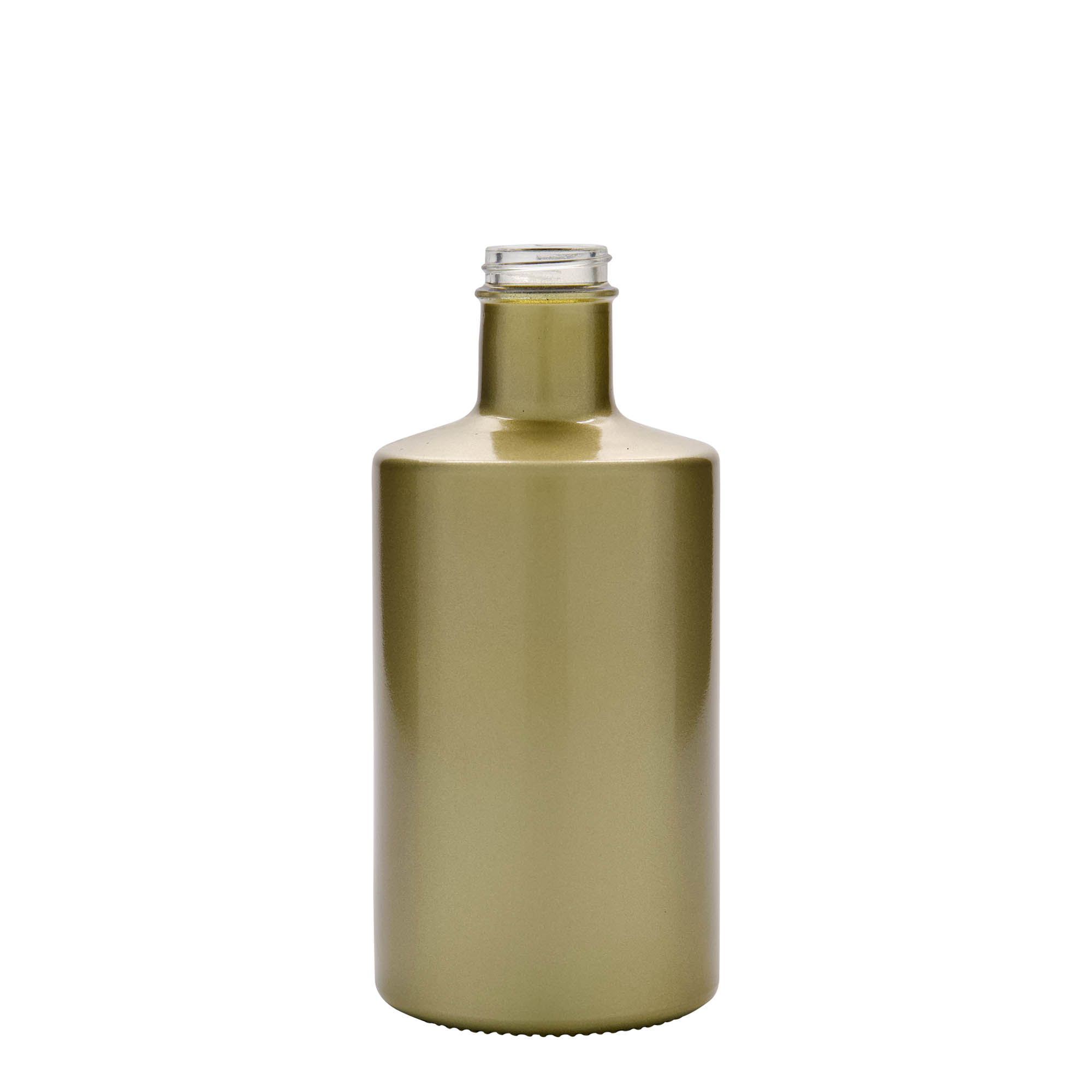 Bouteille en verre 500 ml « Caroline », dorée, ouverture : GPI 33 Bouteille en verre 500 ml « Caroline », dorée, ouverture : GPI 33