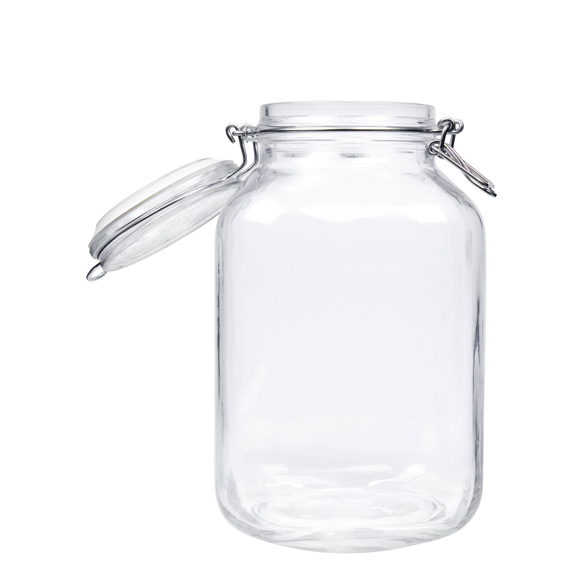 3 000 ml bocal à fermeture à fil « Fido », carré, ouverture : fermeture à fil métallique