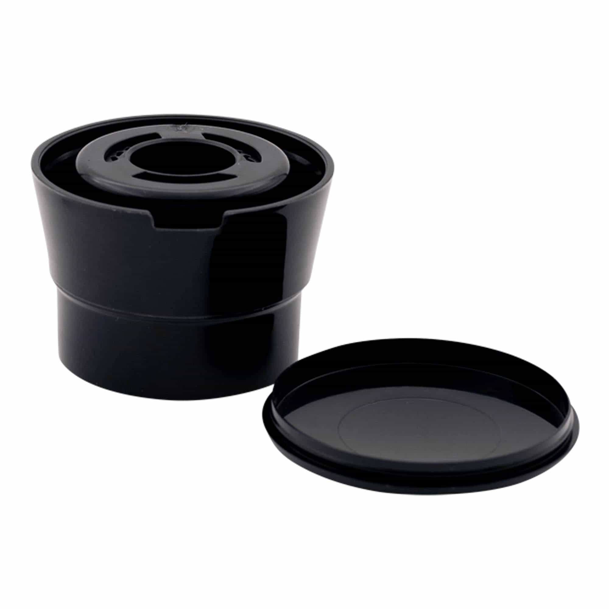 Bouchon pour pot à épices moulin, plastique PP, noir, pour bouchage: GPI 38/400