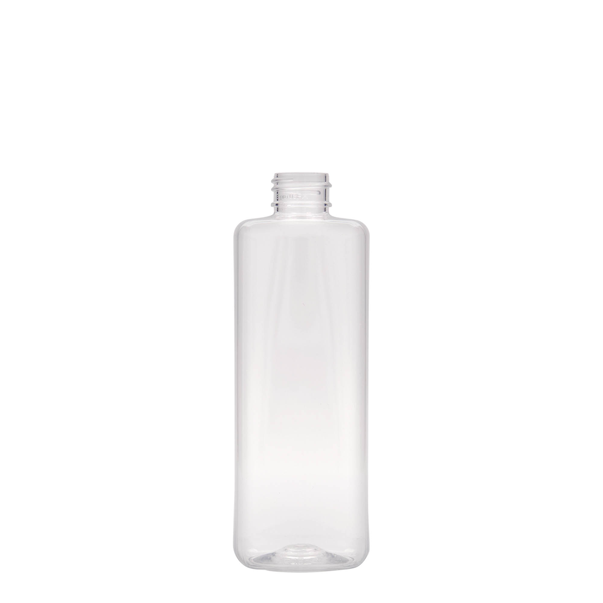 Bouteille PET 300 ml 'Karl', carrée, plastique, ouverture : 24/410