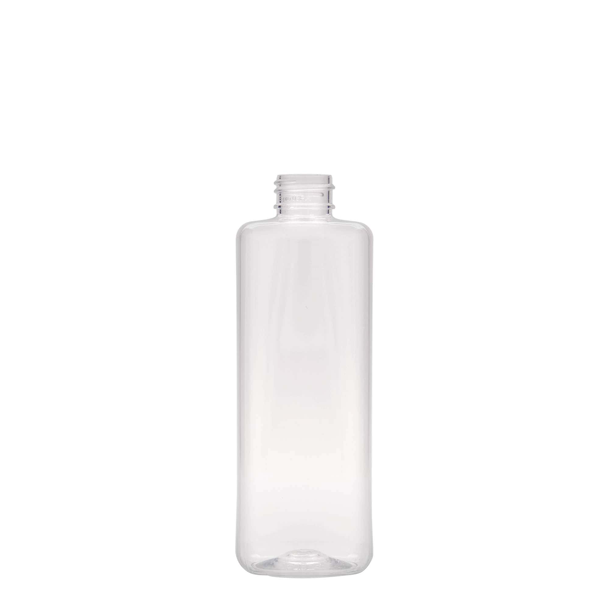 Bouteille PET 300 ml 'Karl', carrée, plastique, ouverture : 24/410