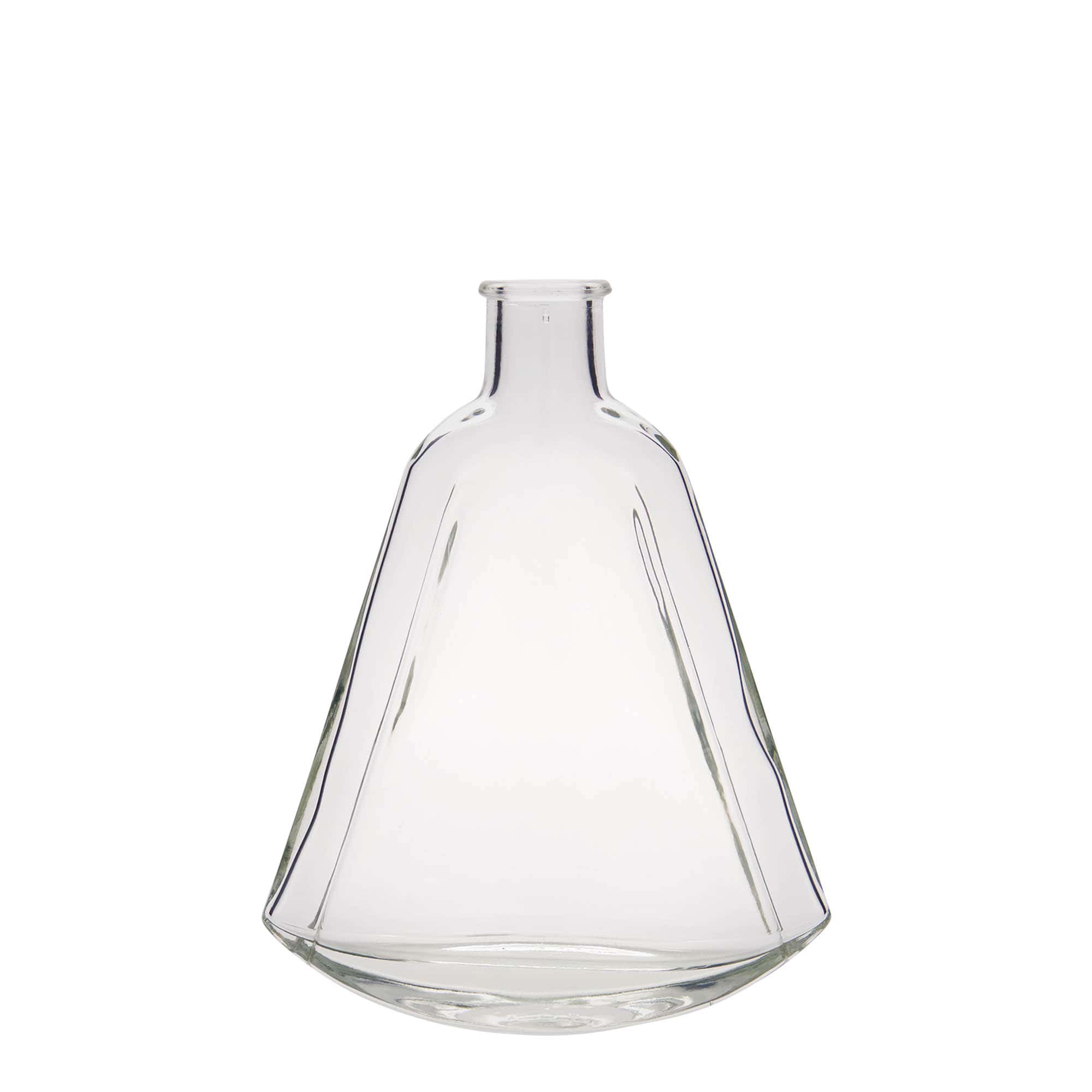 Bouteille en verre 200 ml 'Maurizio', ovale, ouverture : liège