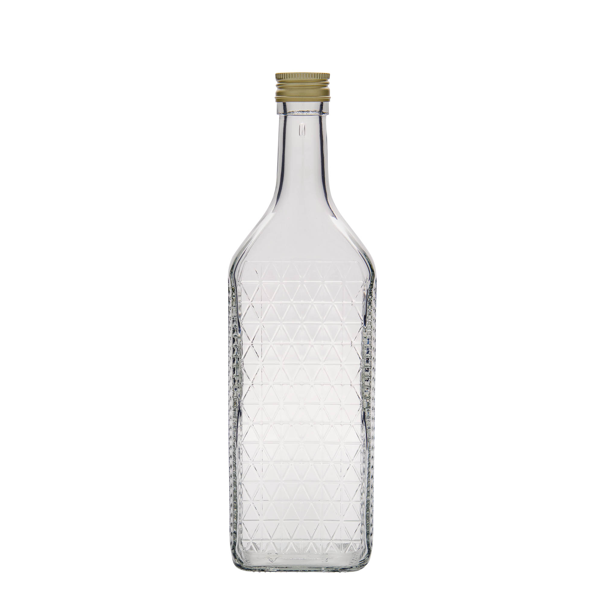 Bouteille en verre 700 ml 'Caruso', rectangulaire, ouverture : PP 31,5 Bouteille en verre 700 ml 'Caruso', rectangulaire, ouverture : PP 31,5