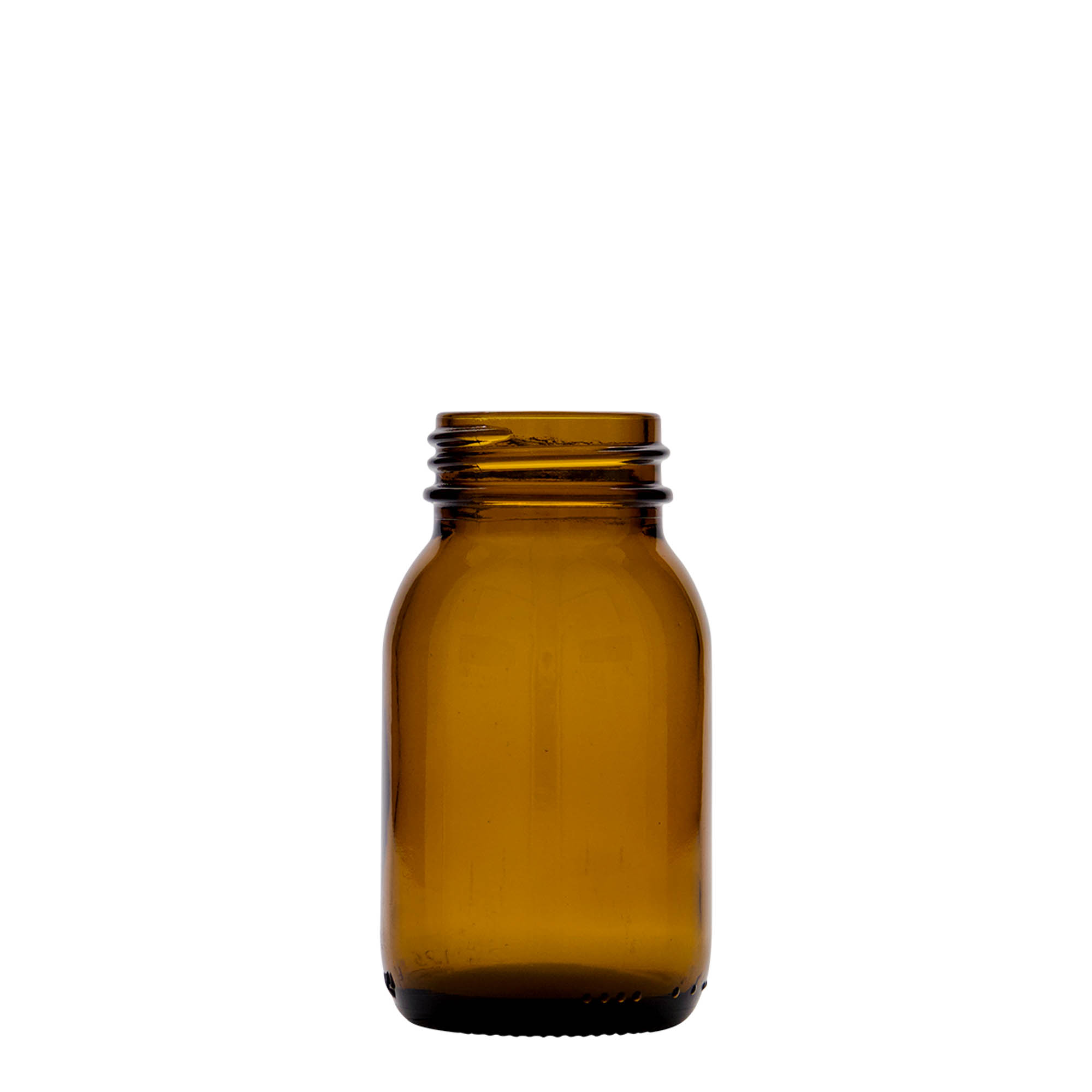125 ml bocal à large ouverture, brun, ouverture : DIN 40