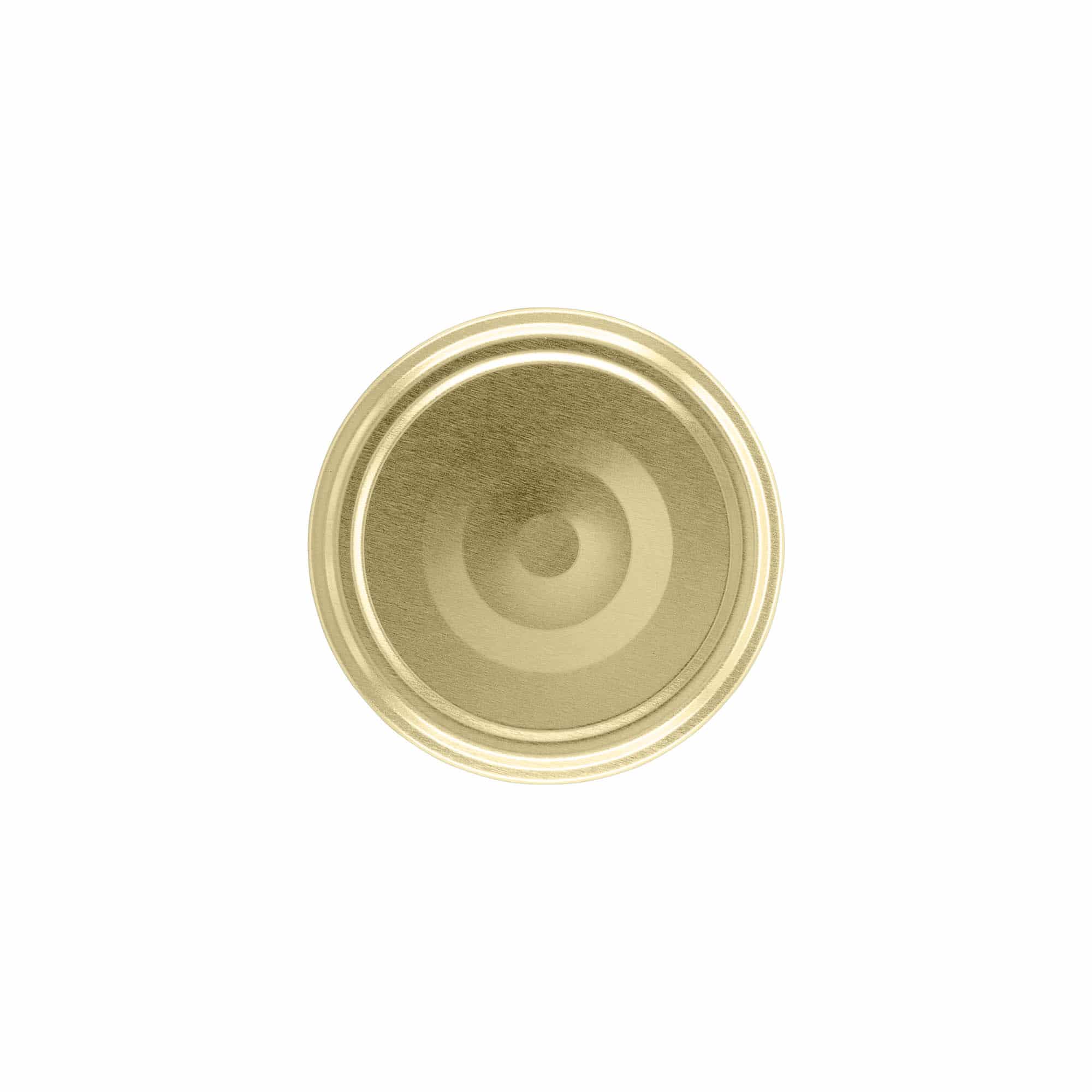 Bouchon à vis, tôle blanche, stérilisable, doré, pour ouverture : TO 66