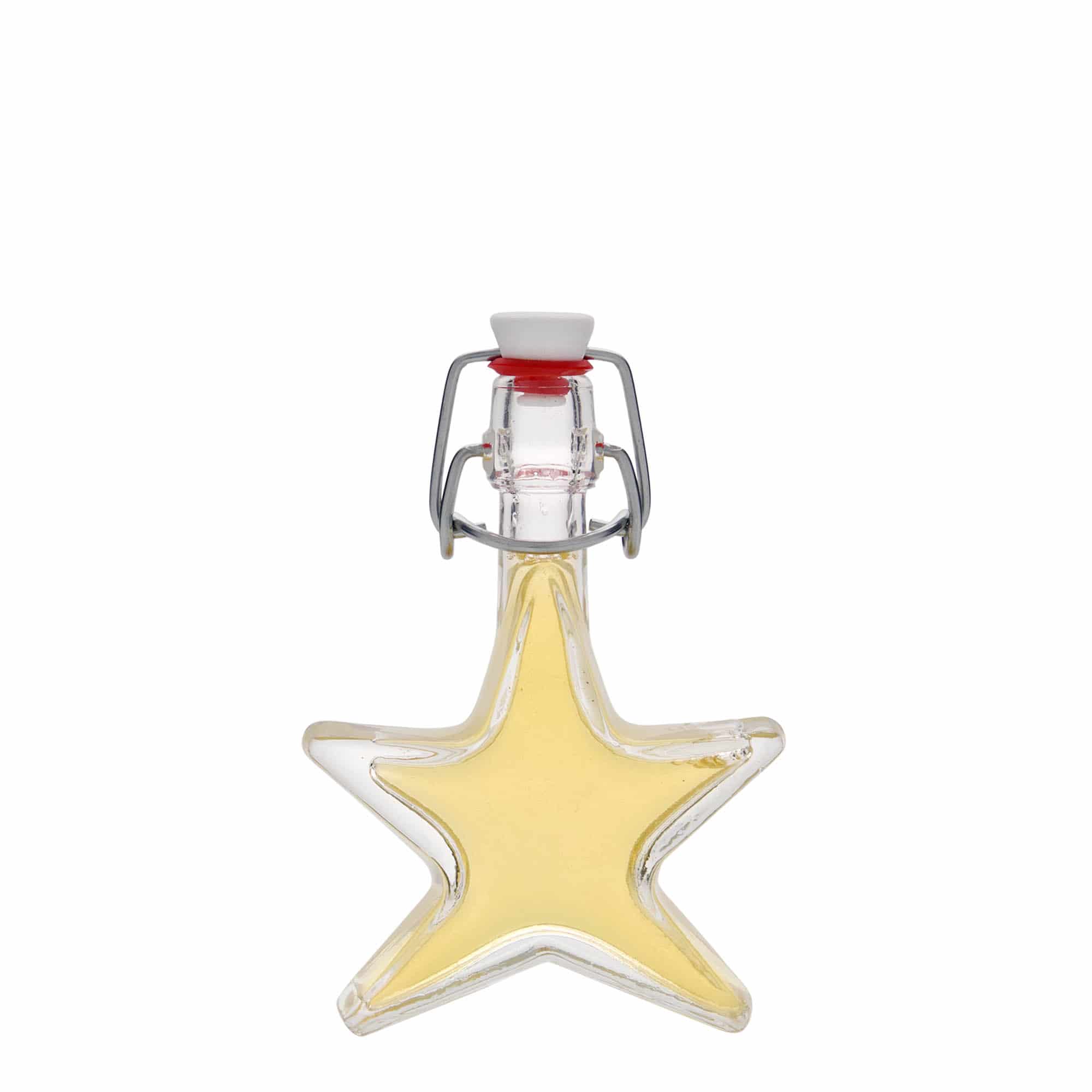 Flacon en verre de 40 ml « Étoile », ouverture : fermeture à bascule