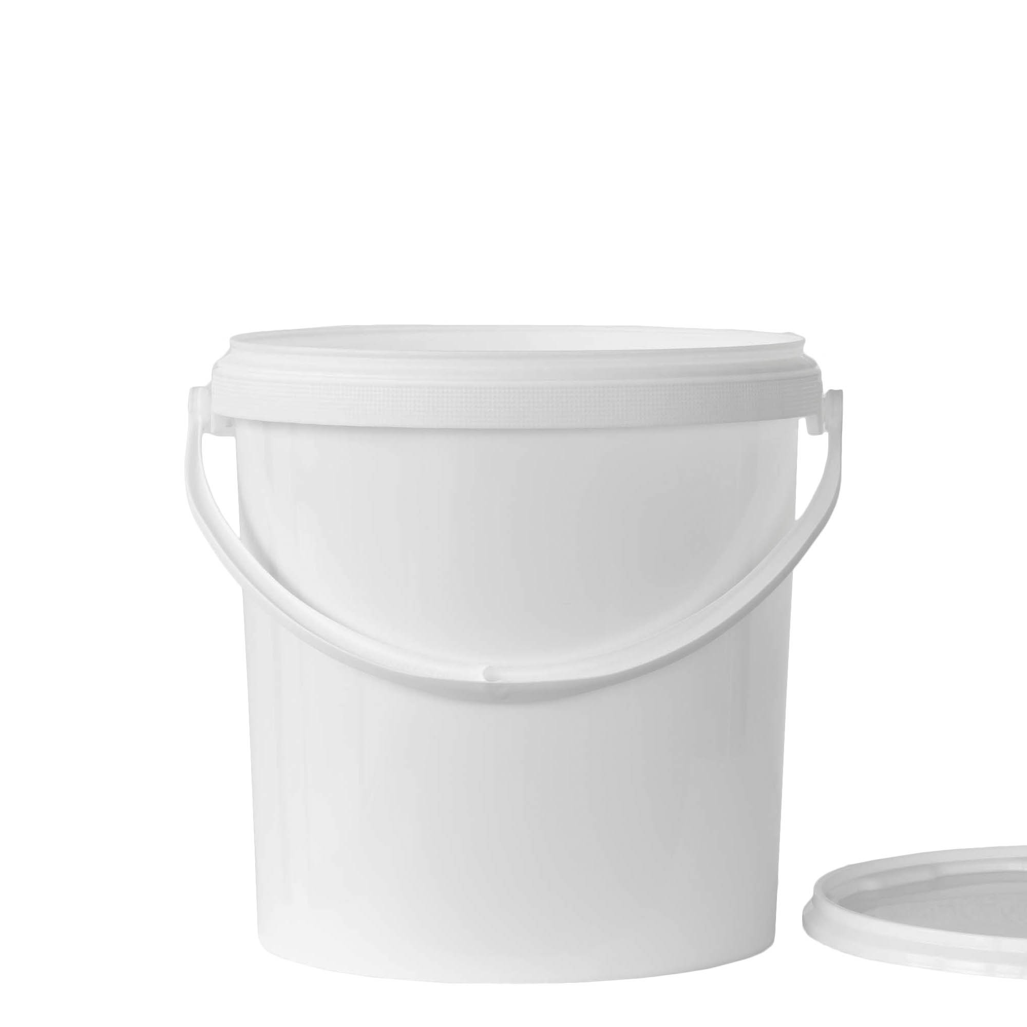 Seau de 10 l, plastique PP, blanc