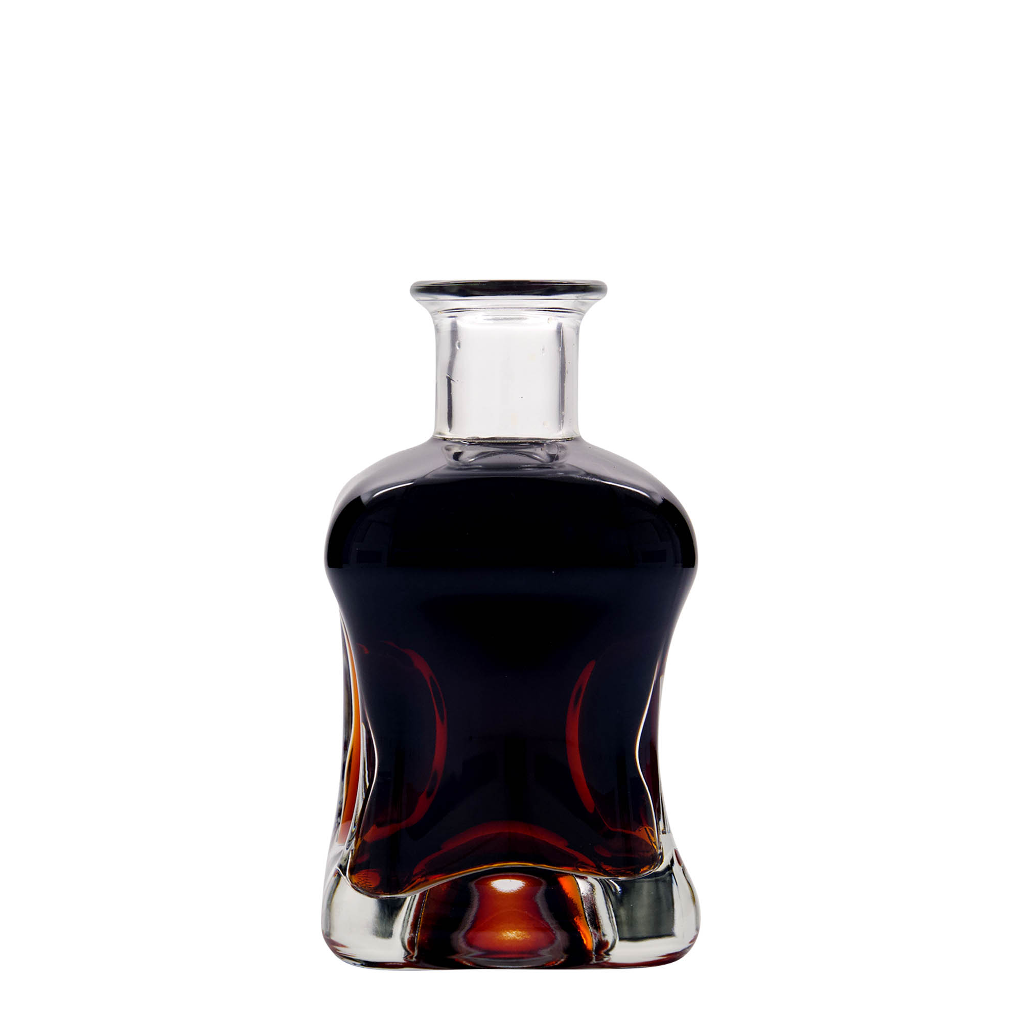 Bouteille en verre 350 ml 'Dublin', carrée, ouverture : bouchon en liège
