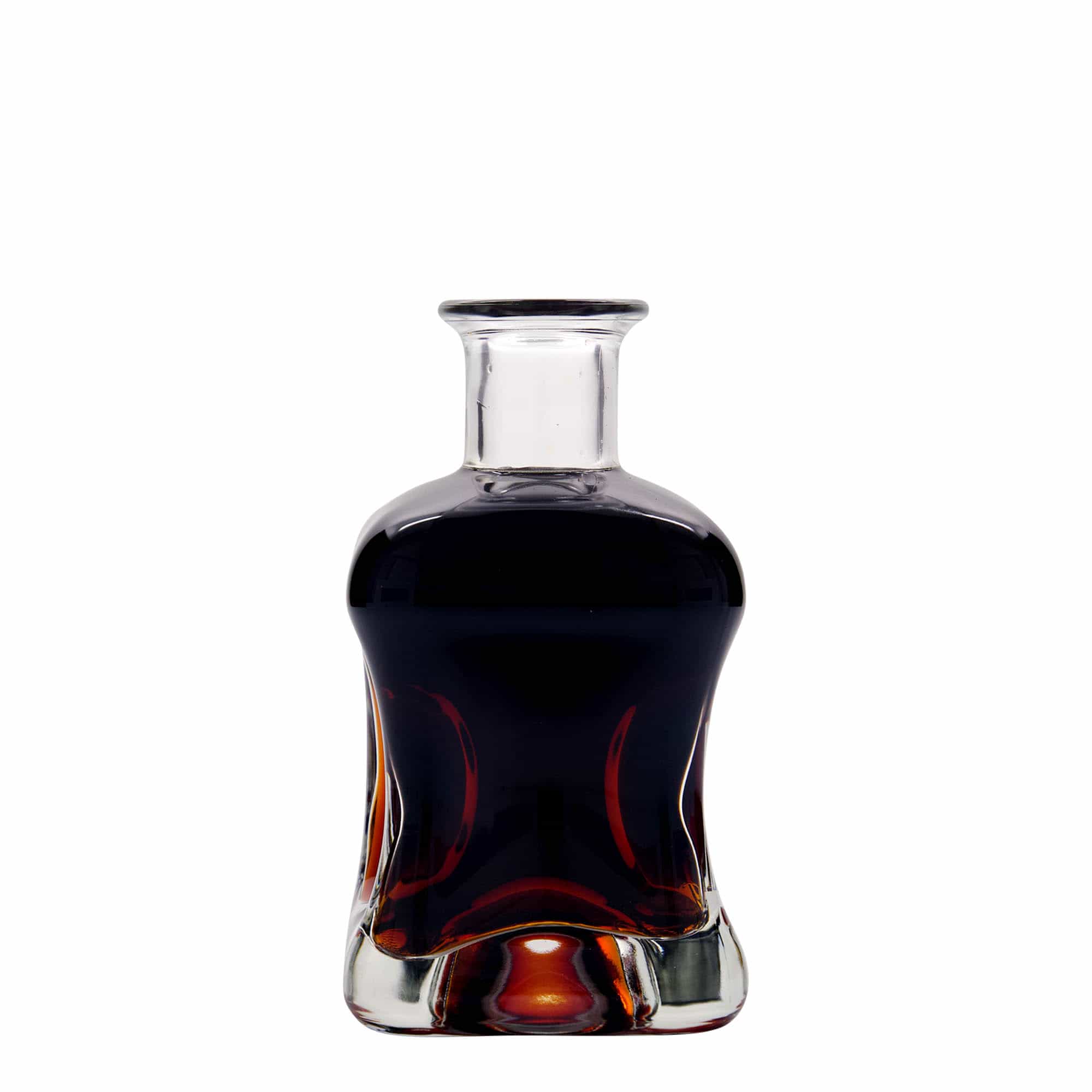 Bouteille en verre 350 ml 'Dublin', carrée, ouverture : bouchon en liège