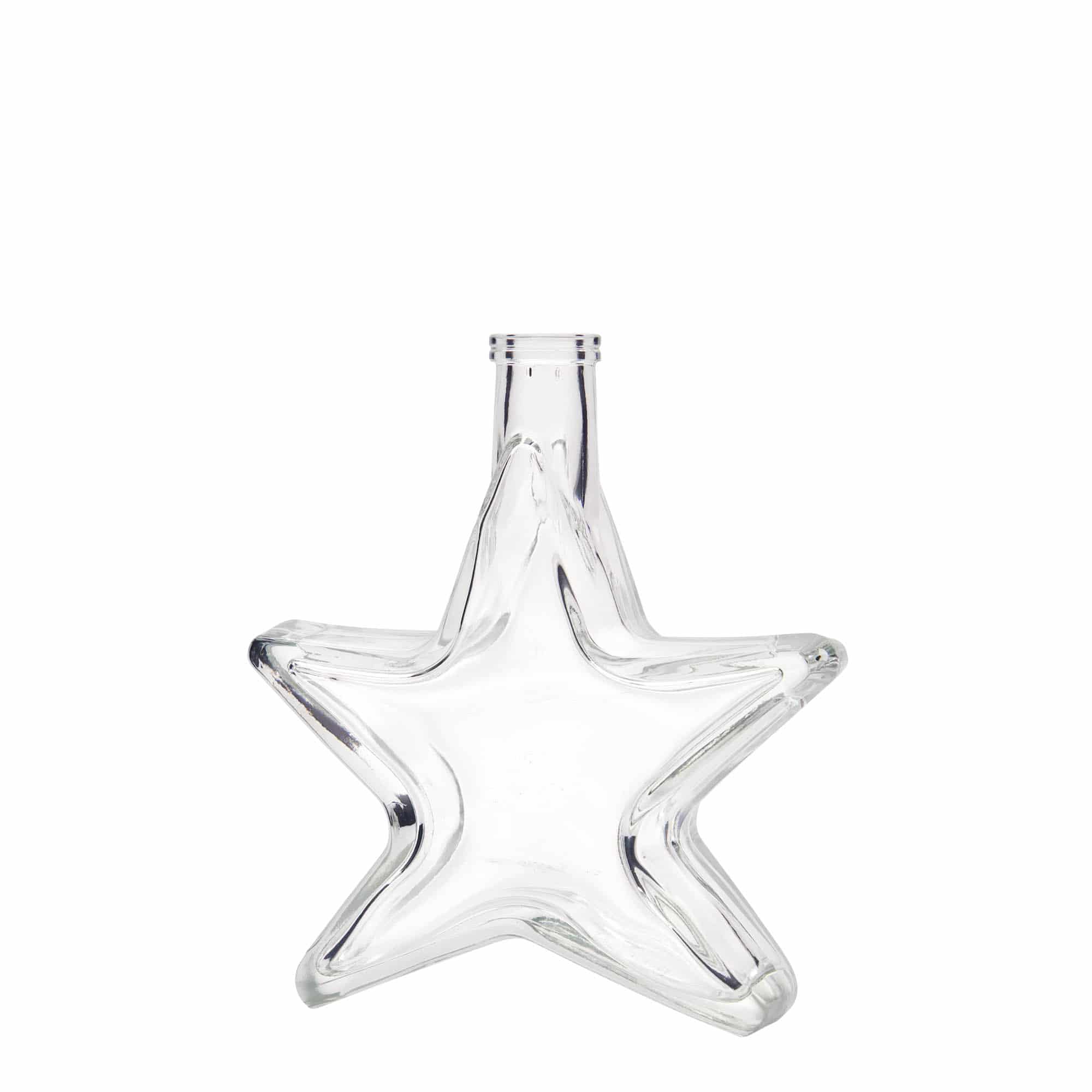 Bouteille en verre 200 ml « Étoile », ouverture : bouchon en liège Bouteille en verre 200 ml « Étoile », ouverture : bouchon en liège