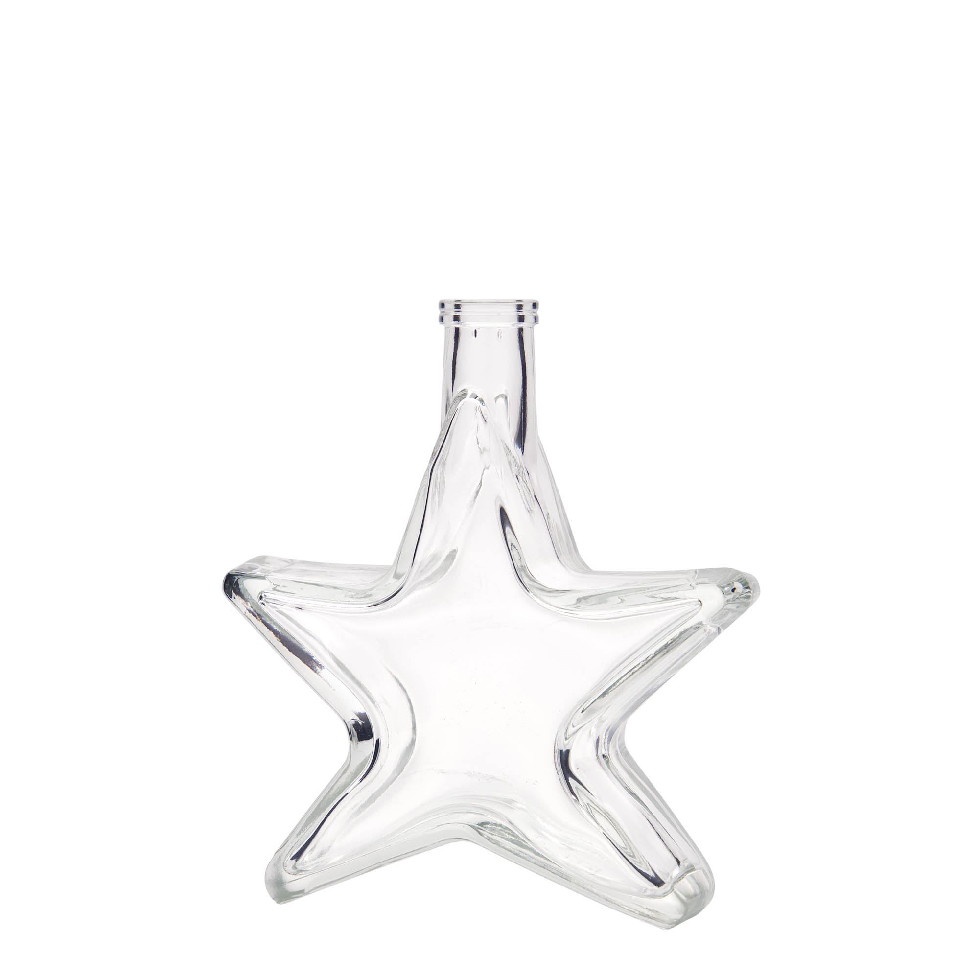 Bouteille en verre 200 ml « Étoile », ouverture : bouchon en liège Bouteille en verre 200 ml « Étoile », ouverture : bouchon en liège