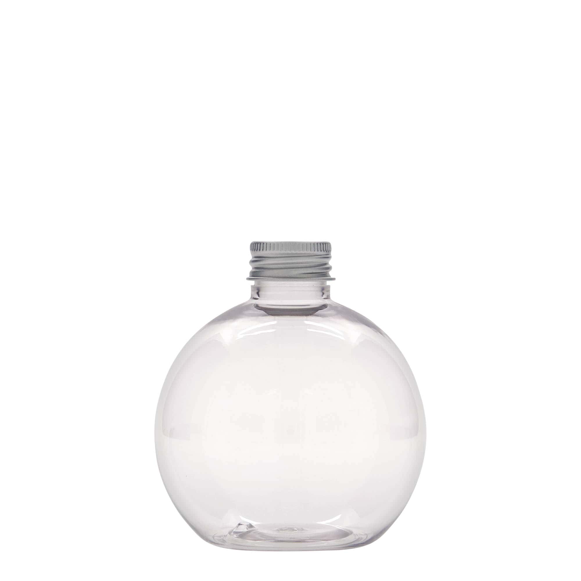 Bouteille PET 250 ml « Perry », ronde, plastique, goulot : 24/410