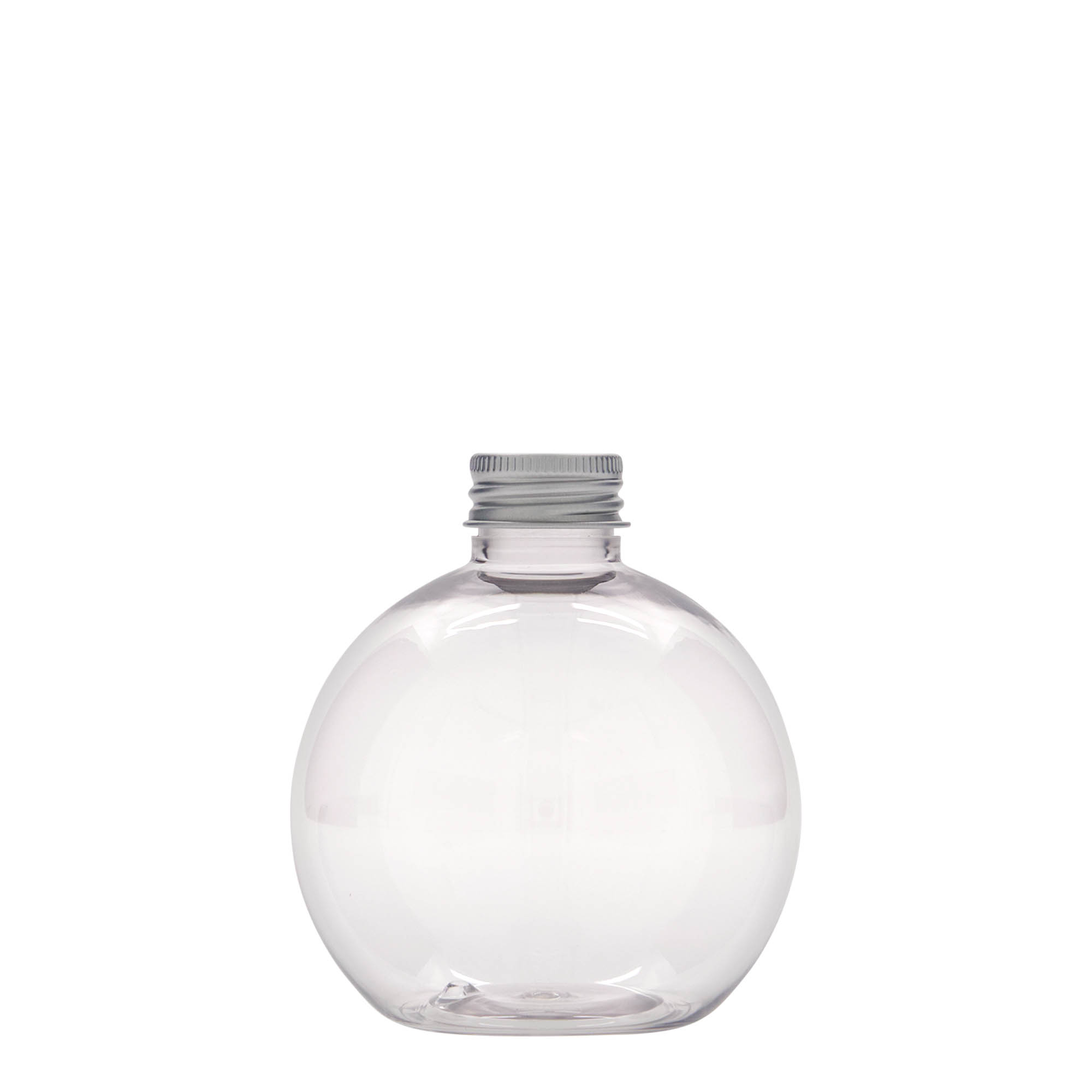Bouteille PET 250 ml « Perry », ronde, plastique, goulot : 24/410