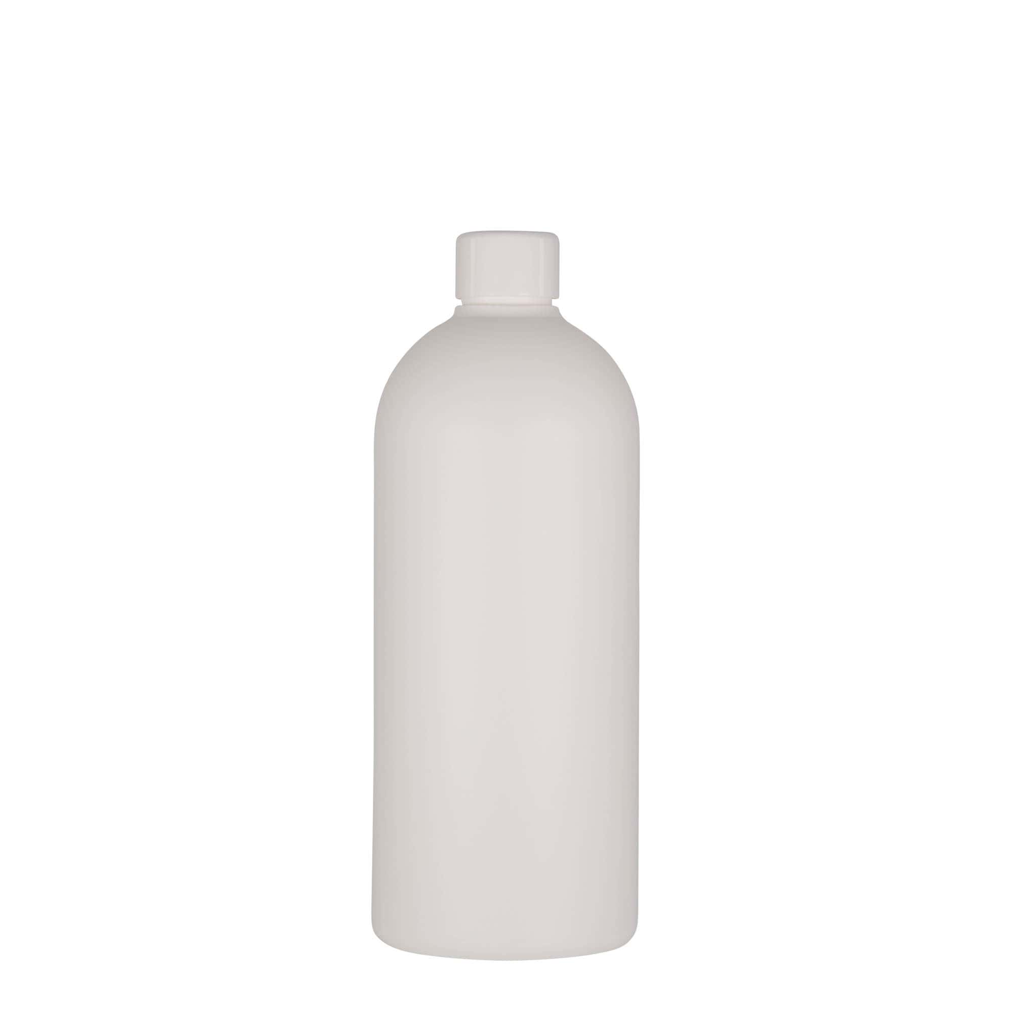Bouteille en plastique 500 ml 'Tuffy', PEHD, blanche, col : GPI 24/410
