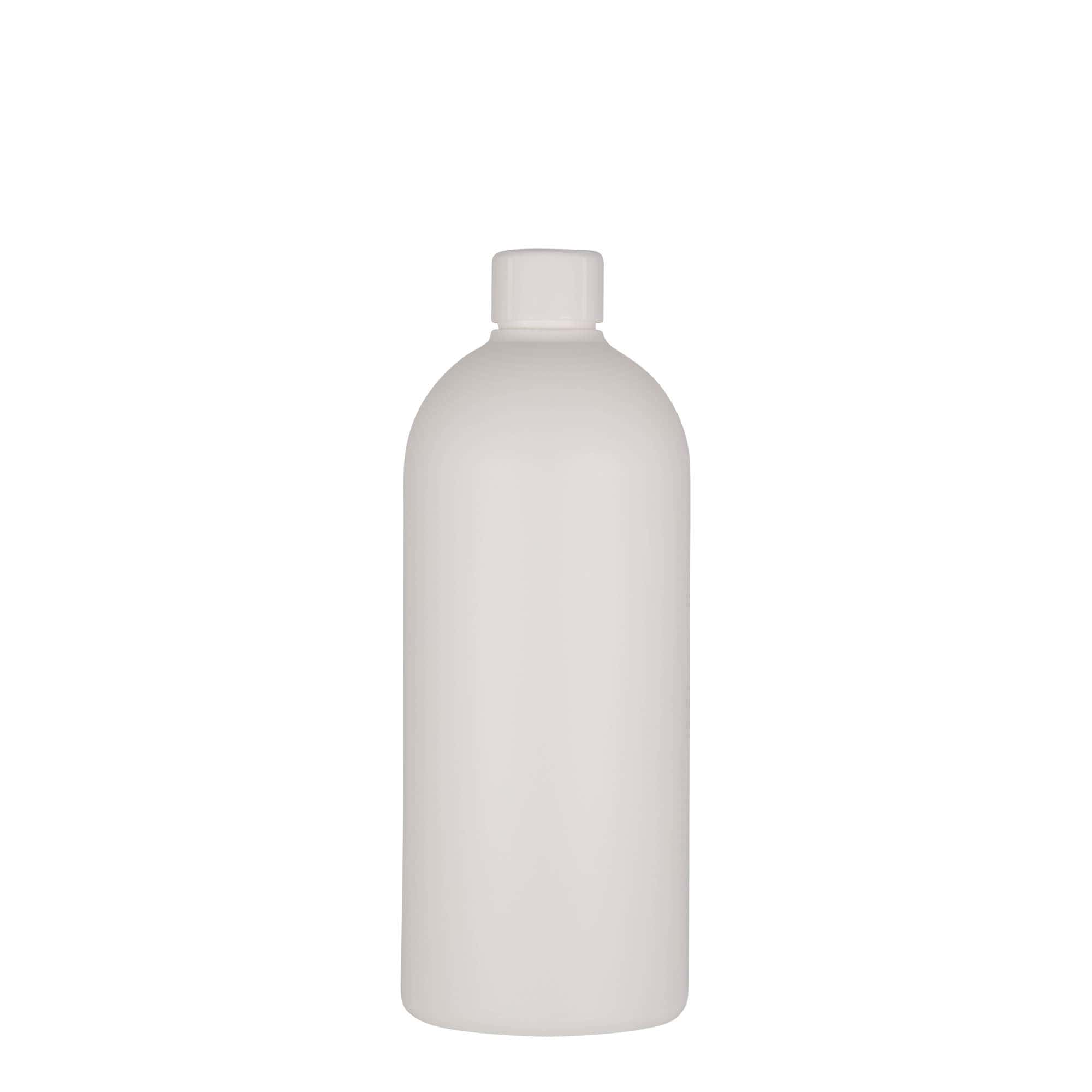 Flacon en plastique 500 ml « Tuffy », HDPE, blanc, ouverture : 24/410