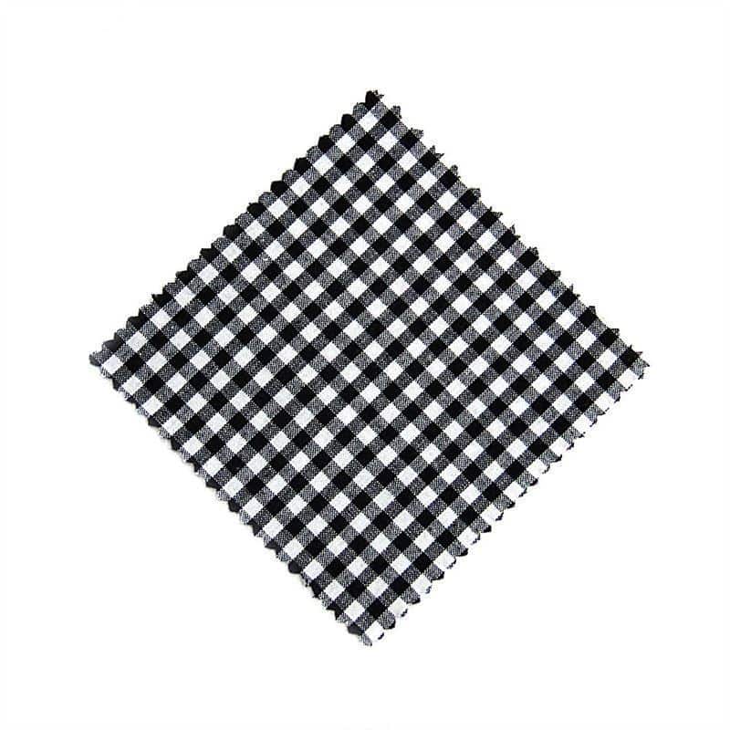 Napperon à carreaux 12x12, carré, tissu, noir, bouchage: TO38-TO53 Napperon à carreaux 12x12, carré, tissu, noir, bouchage: TO38-TO53