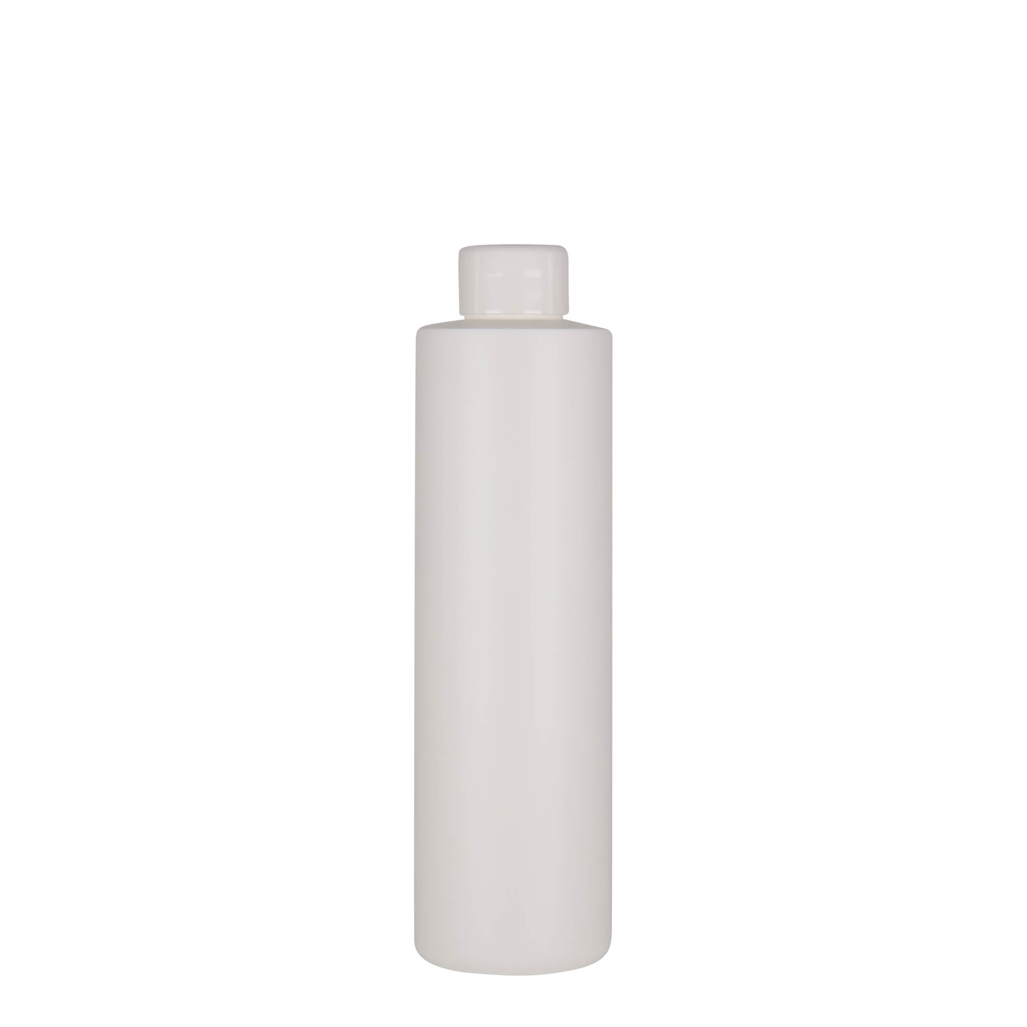 Flacon en plastique 250 ml 'Pipe', PEHD vert, blanc, ouverture : 24/410