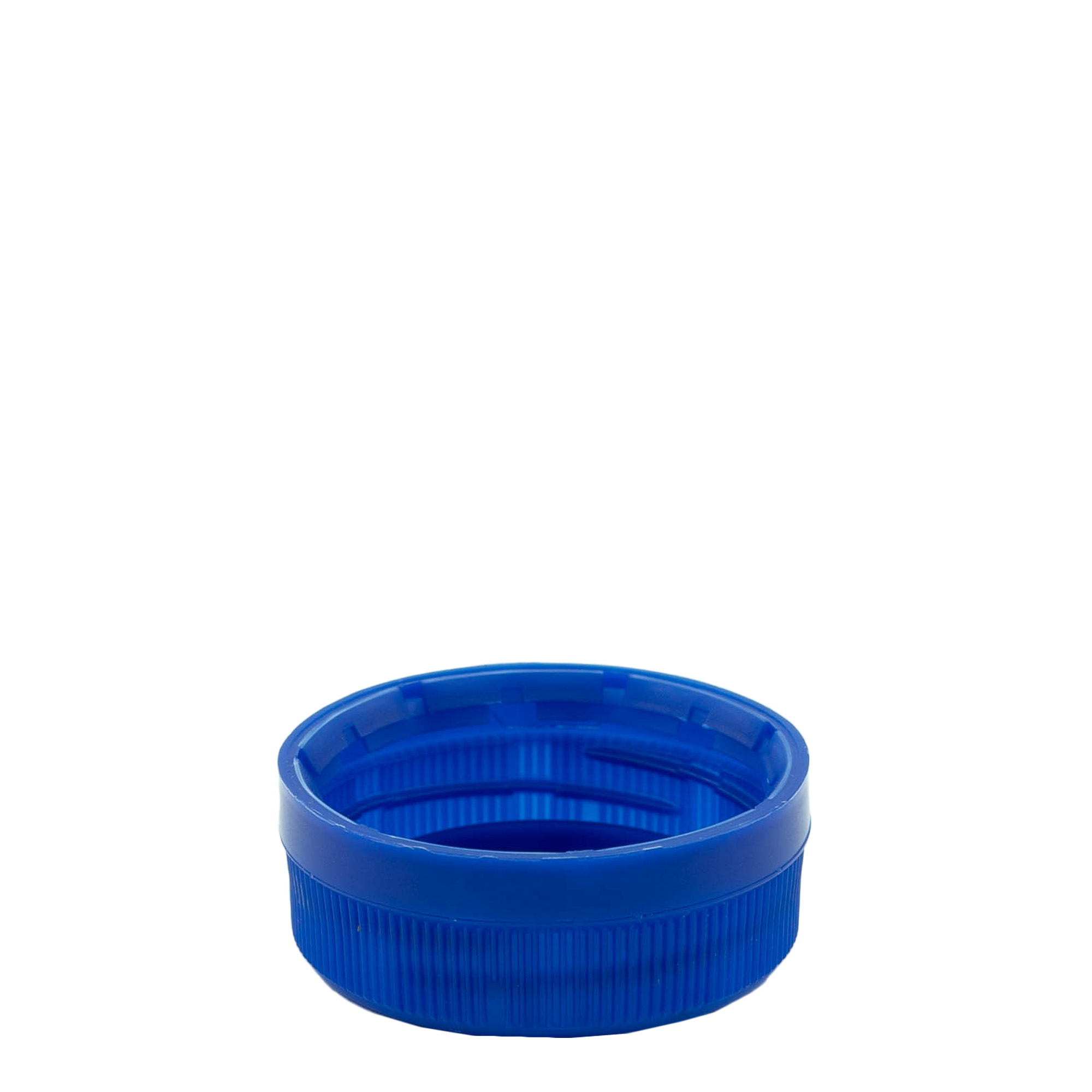 Bouchon à vis à double filetage, plastique PE, bleu, pour ouverture : PET 38 mm Bouchon à vis à double filetage, plastique PE, bleu, pour ouverture : PET 38 mm