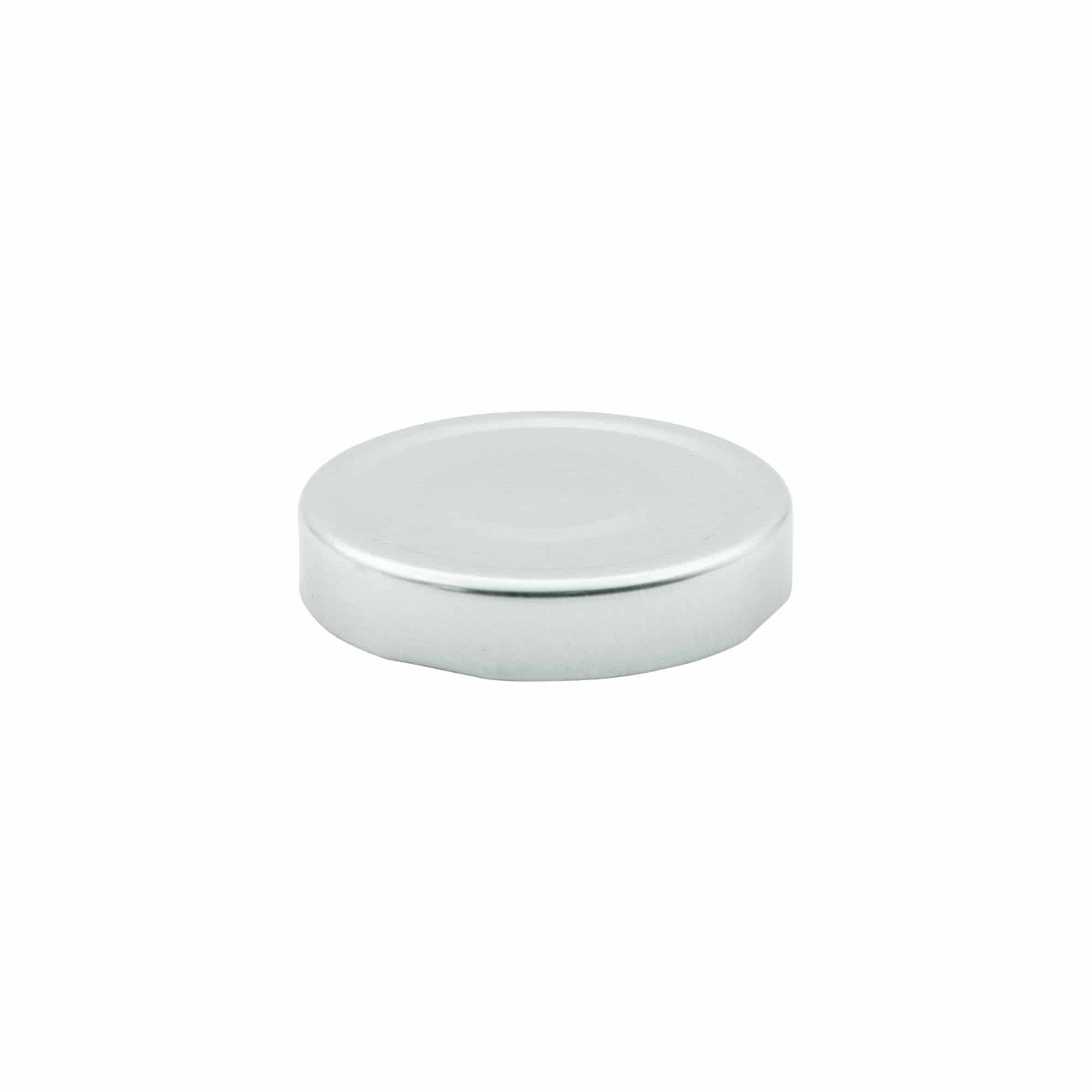 Bouchon à vis profond, tôle blanche, argenté, pour ouverture : Deep-TO 70