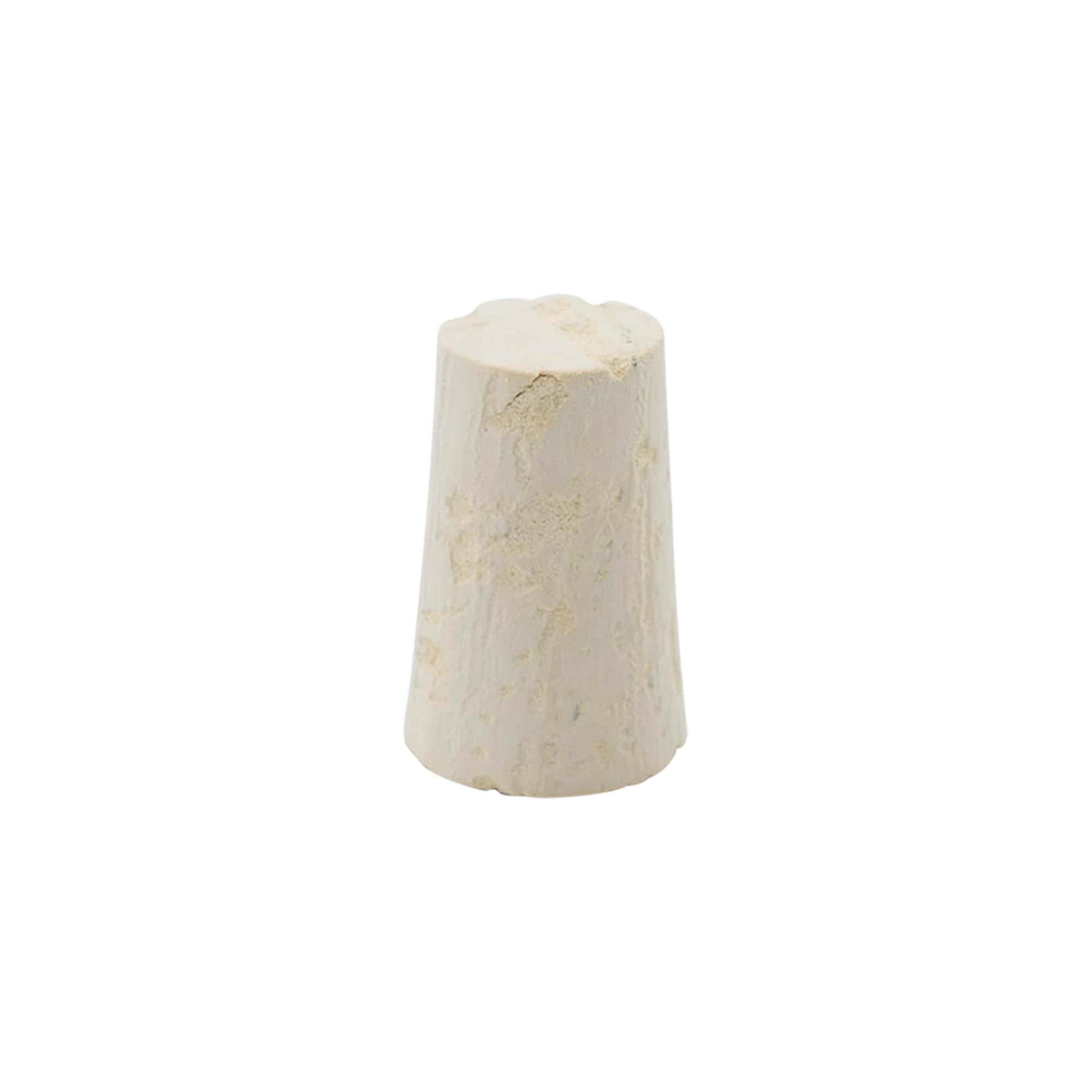 Bouchon conique 17-21 x 33, bouchon pressé, beige, pour ouverture : liège