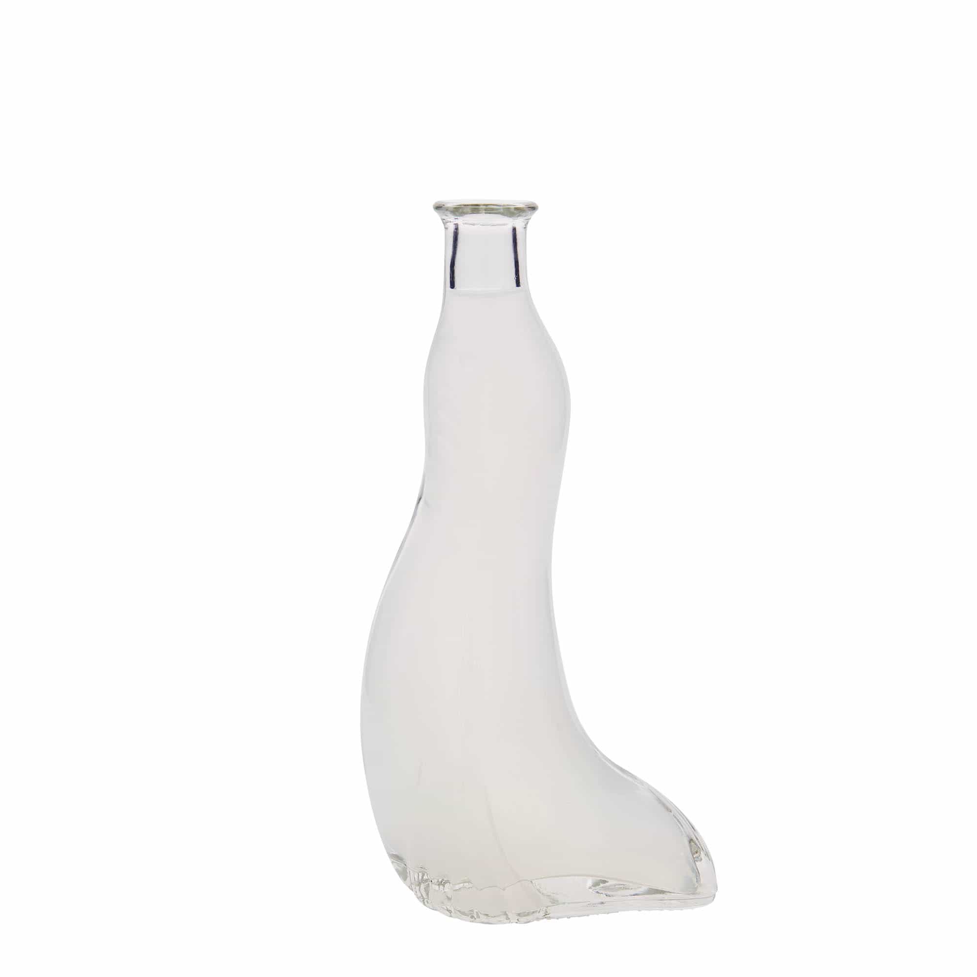 Bouteille en verre 200 ml 'Phoque', ouverture : bouchon en liège Bouteille en verre 200 ml 'Phoque', ouverture : bouchon en liège