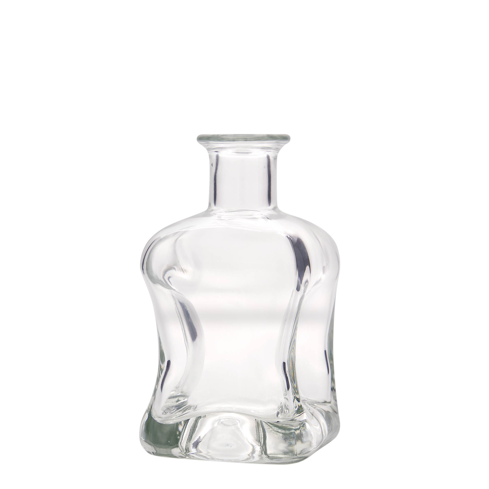 Bouteille en verre 350 ml 'Dublin', carrée, ouverture : bouchon en liège