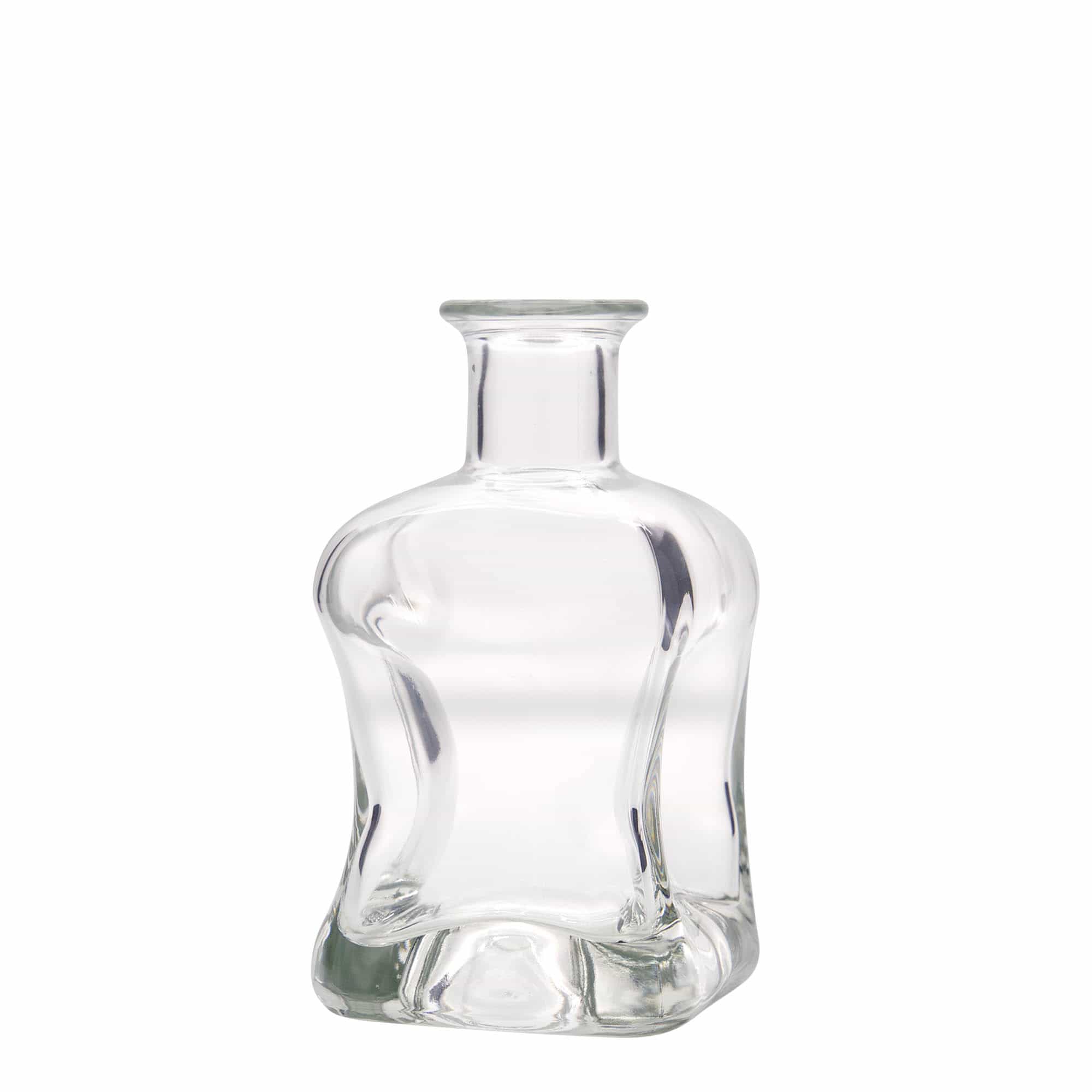 Bouteille en verre 350 ml 'Dublin', carrée, ouverture : bouchon en liège
