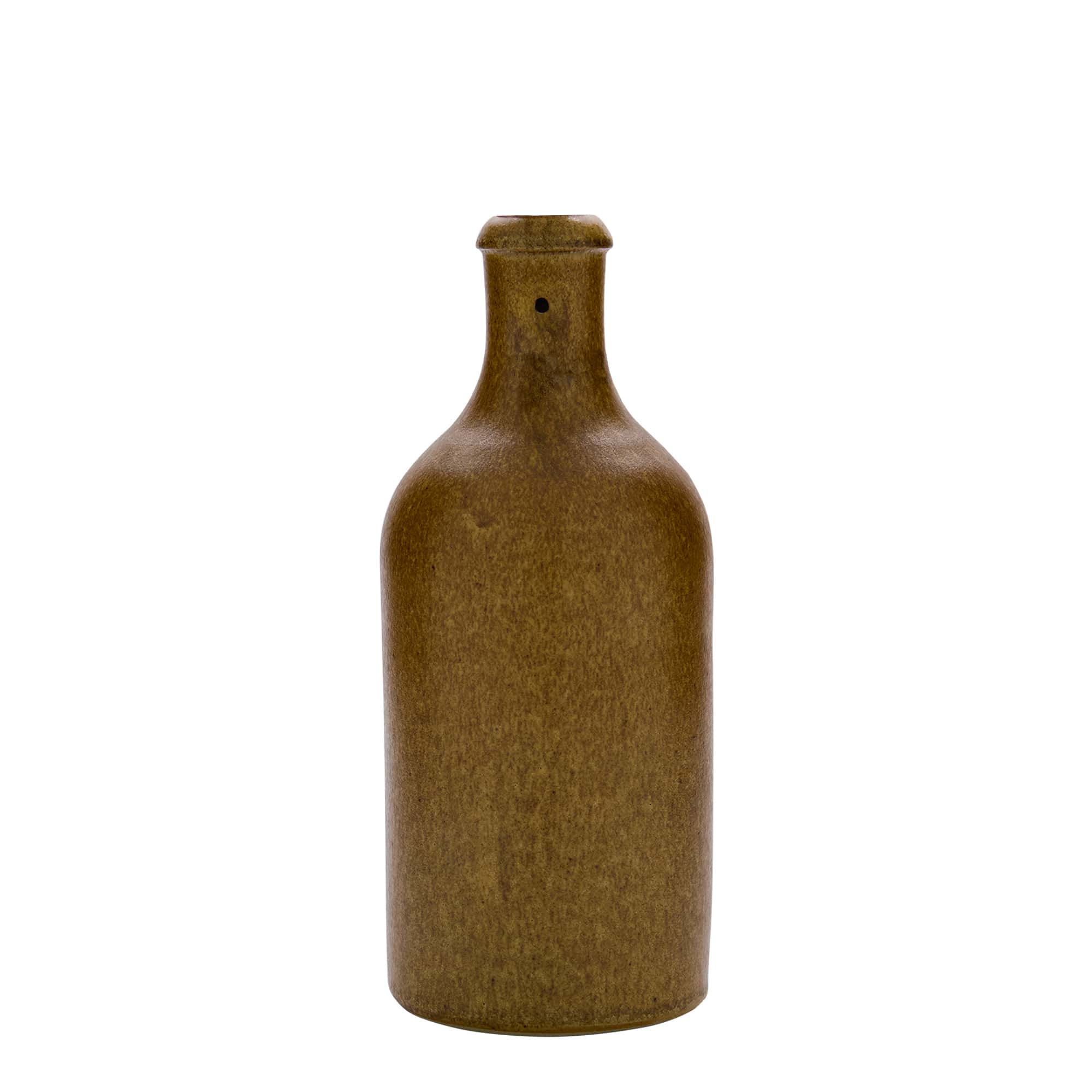 Cruche en grès 500 ml, brun-cristal, ouverture : fermeture à levier
