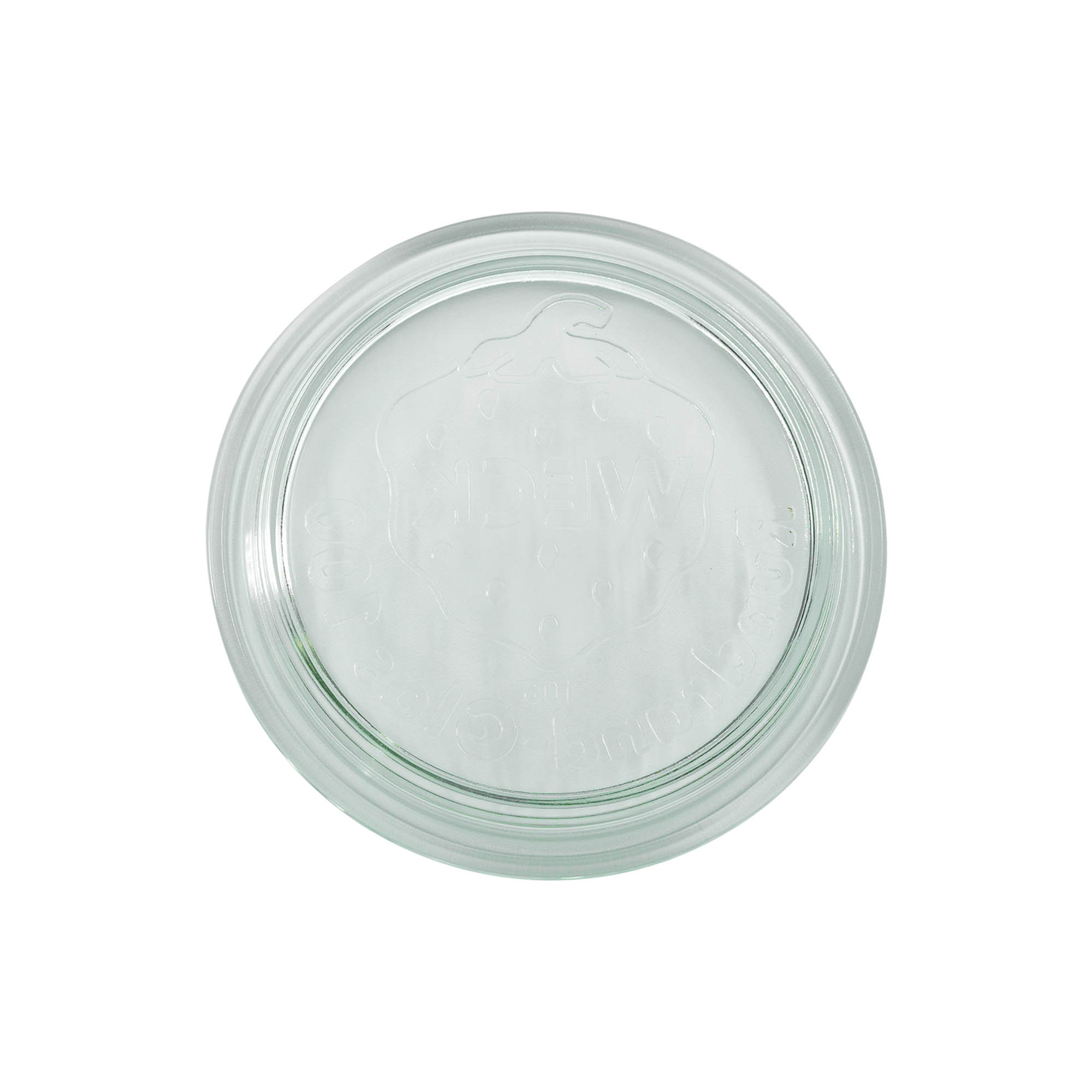 Couvercle en verre WECK à bord rond #, pour ouverture : RR100 Couvercle en verre WECK à bord rond #, pour ouverture : RR100
